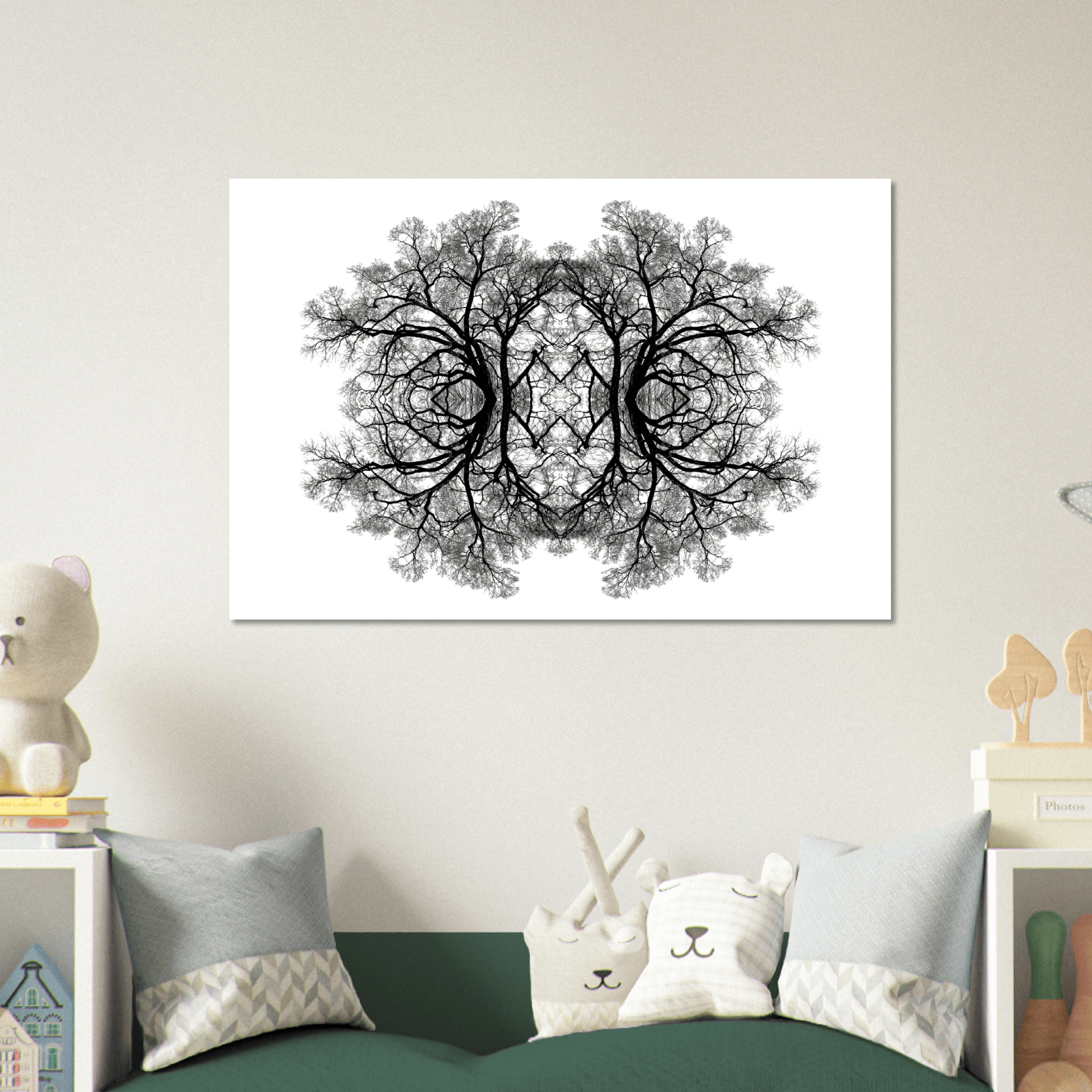 The Tree Of Life - Abstract Art Print (White Edition) Print Material