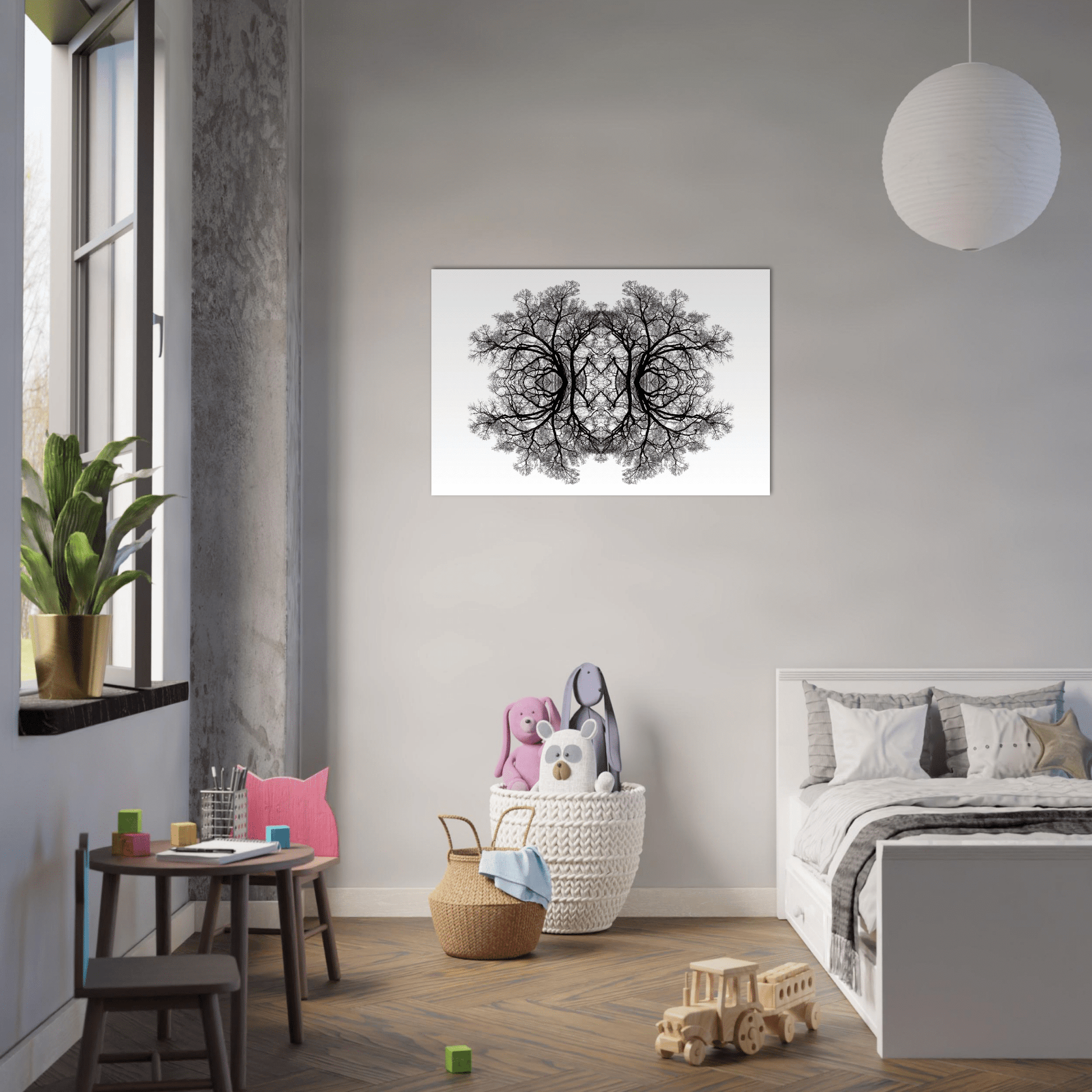 The Tree Of Life - Abstract Art Print (White Edition) Print Material