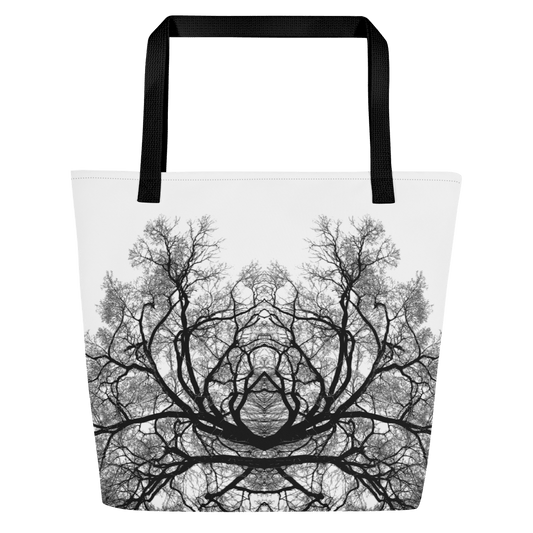 Tree of Life – Multi-Purpose Art Tote (White Edition) tote Black