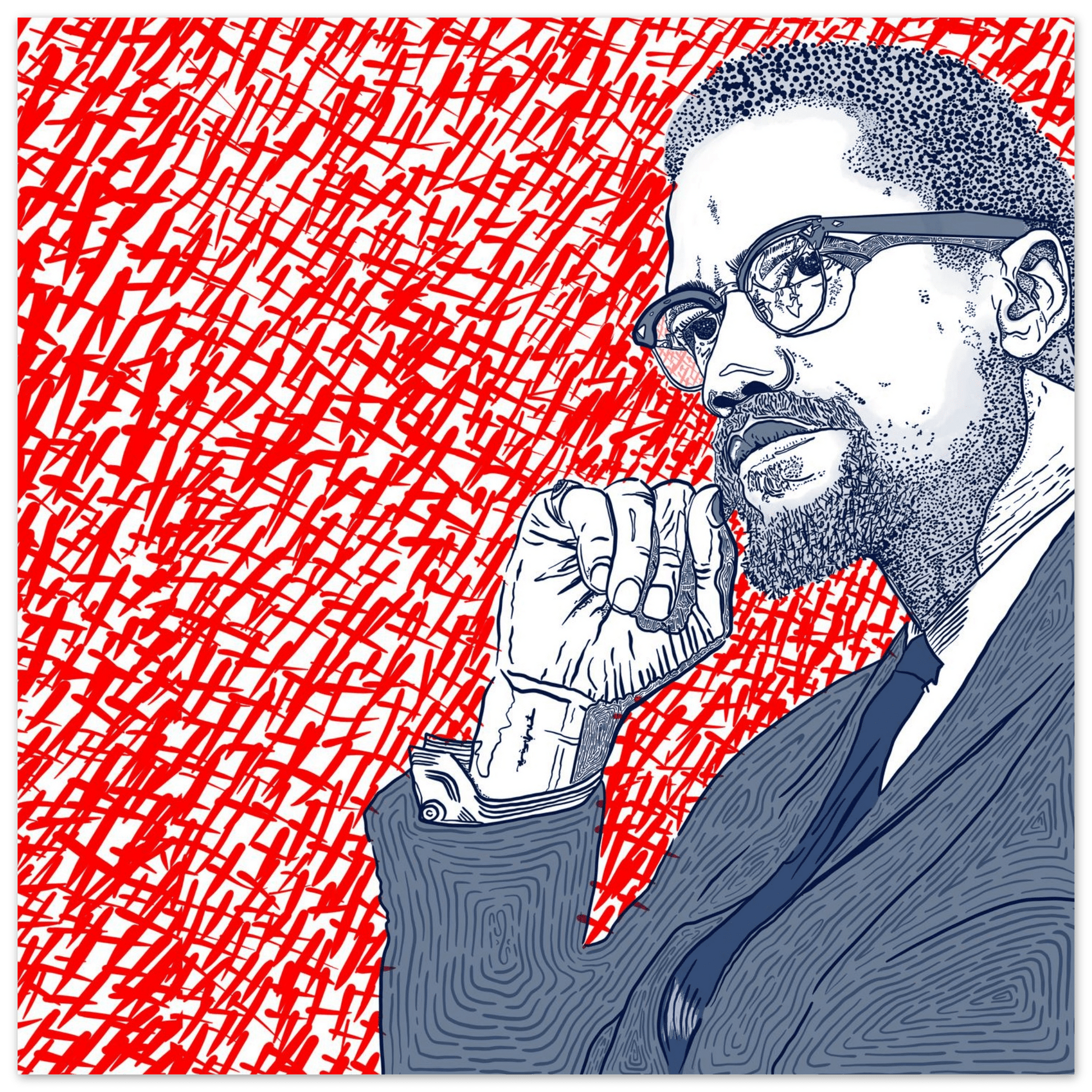 X marks the Spot! - Wall Art Print Art Prints 30x30 cm / 12x12″ / Fine Art Poster