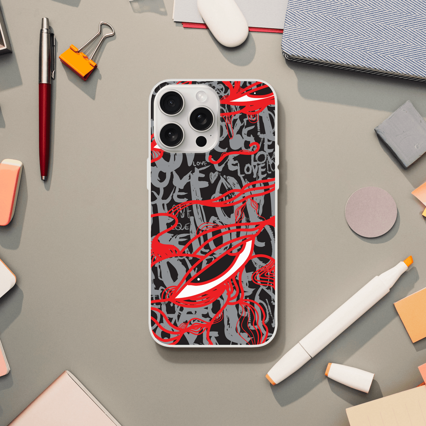 Abstract Love - Flexi Phone Case Phone case