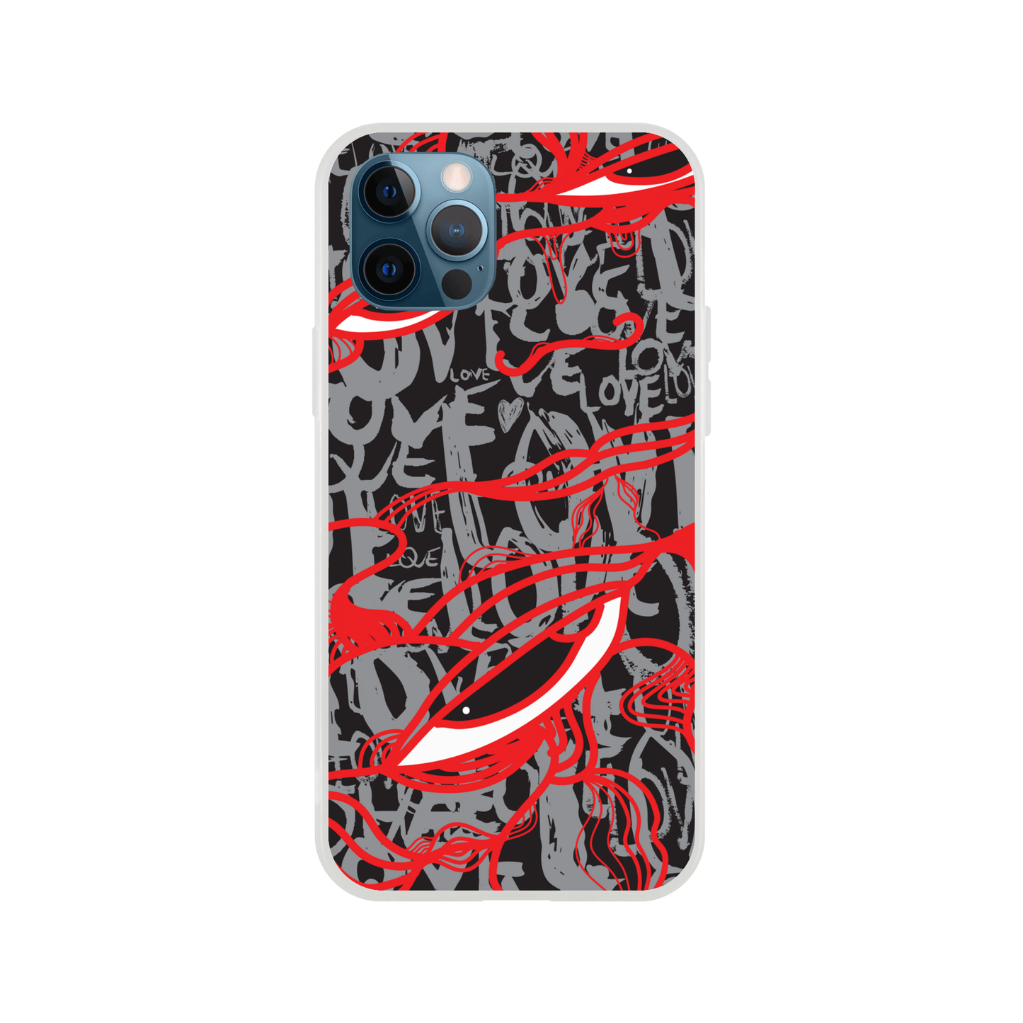 Abstract Love - Flexi Phone Case Phone case iPhone 12 Pro