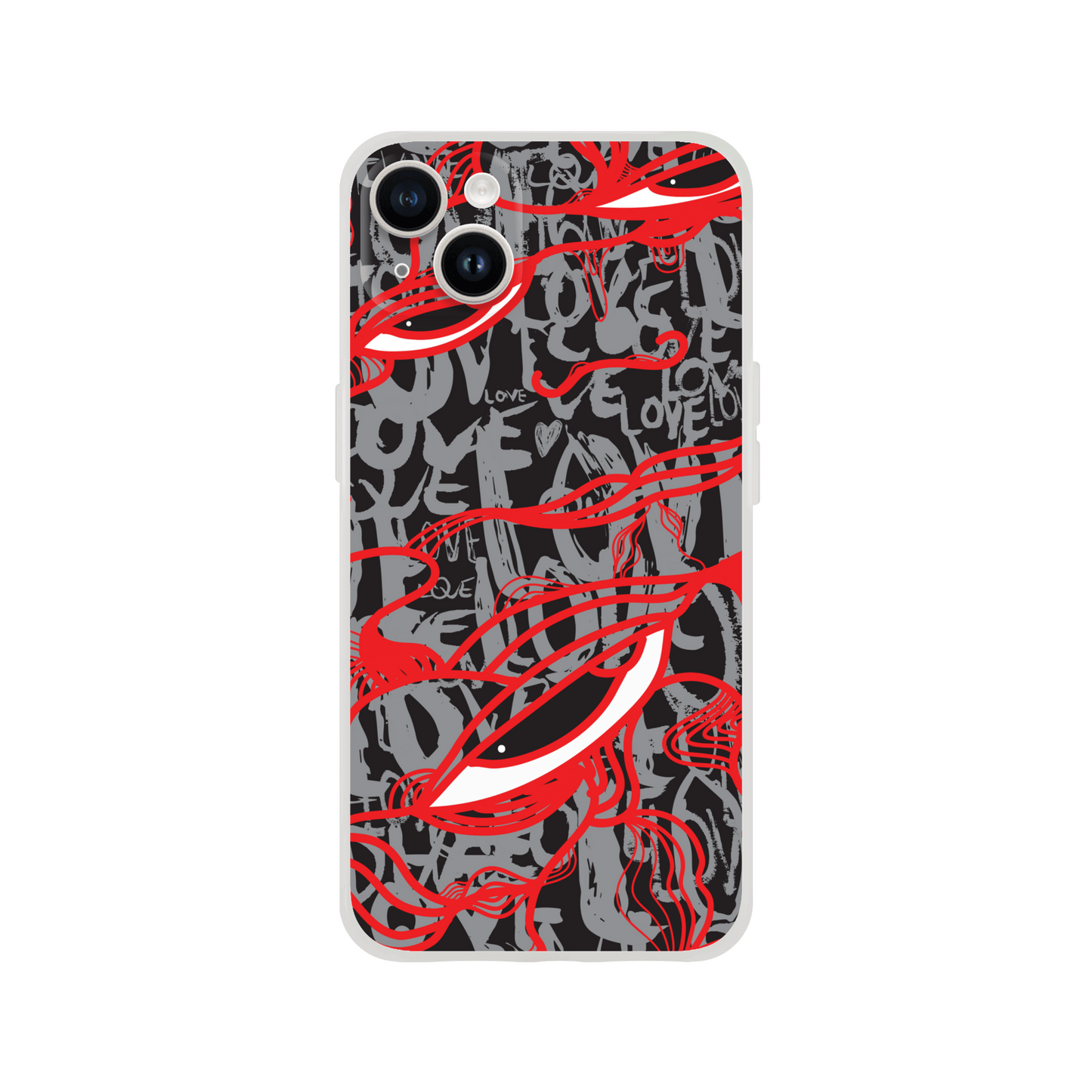 Abstract Love - Flexi Phone Case Phone case iPhone 14 Plus