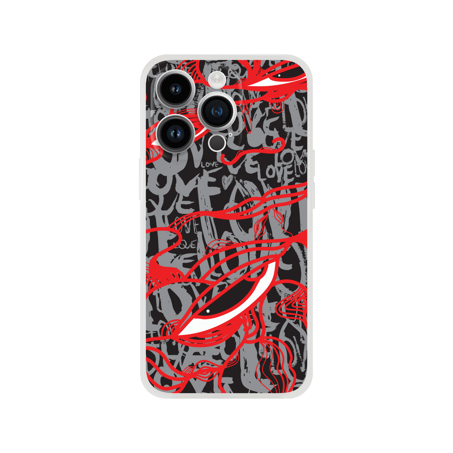 Abstract Love - Flexi Phone Case Phone case iPhone 14 Pro