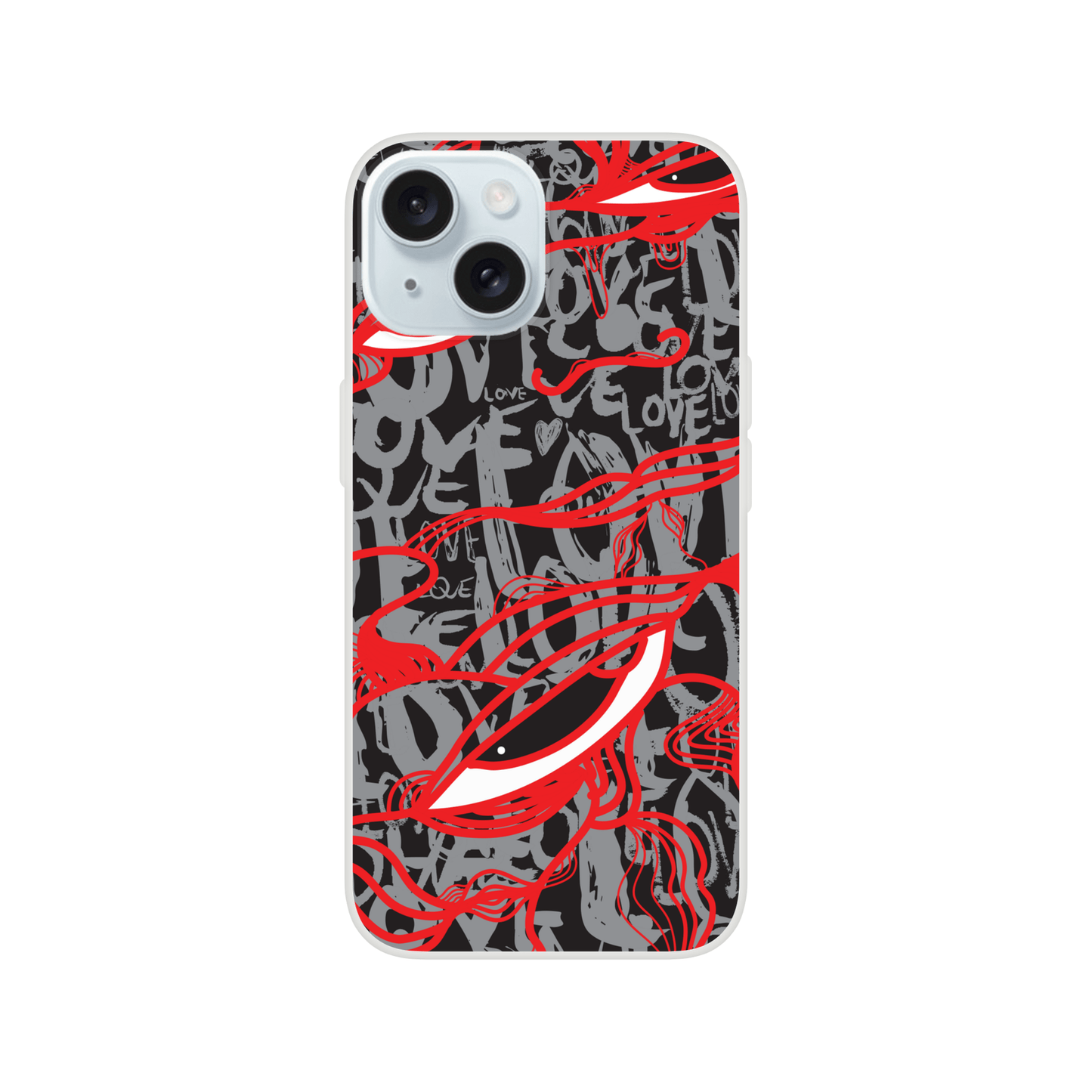 Abstract Love - Flexi Phone Case Phone case iPhone 15