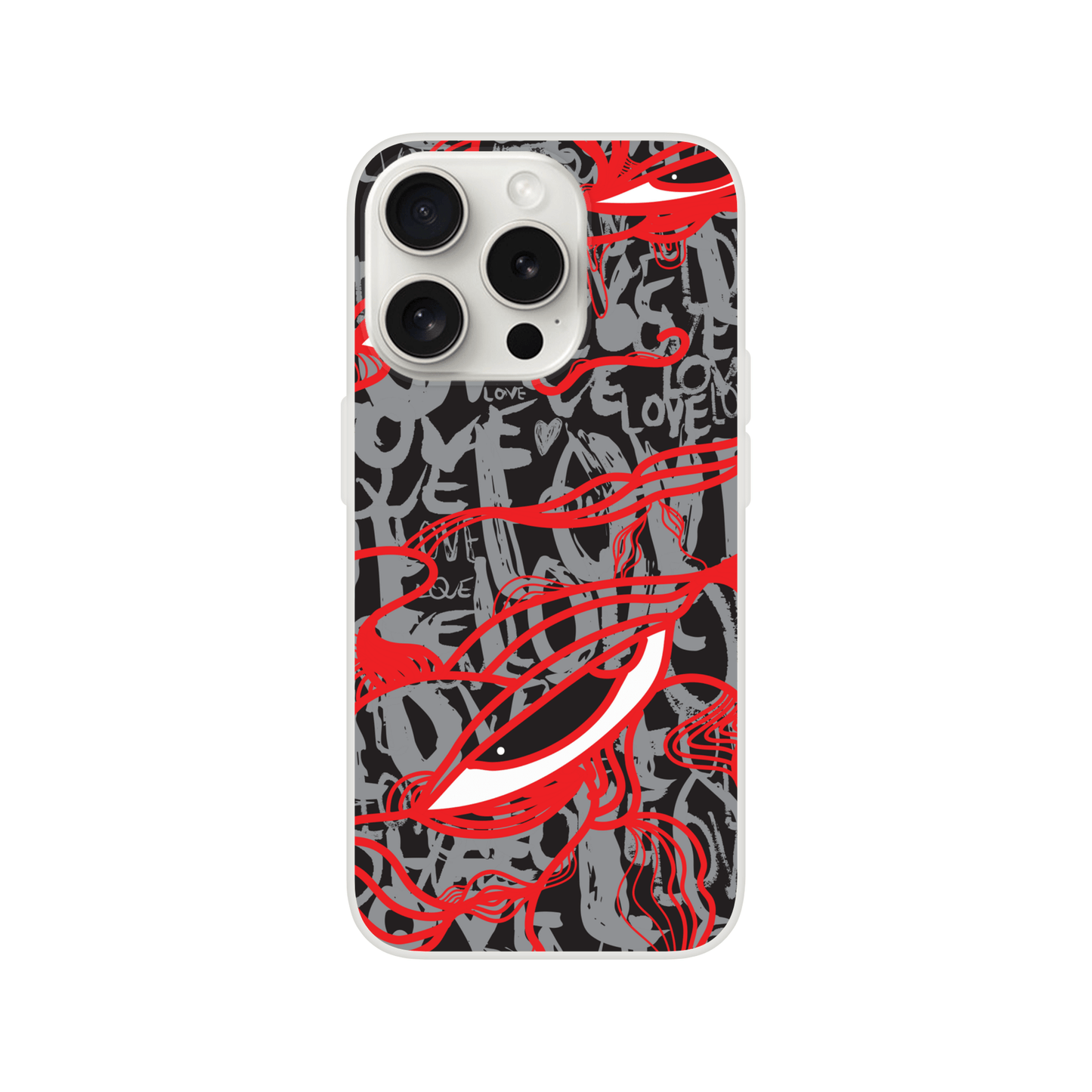 Abstract Love - Flexi Phone Case Phone case iPhone 15 Pro