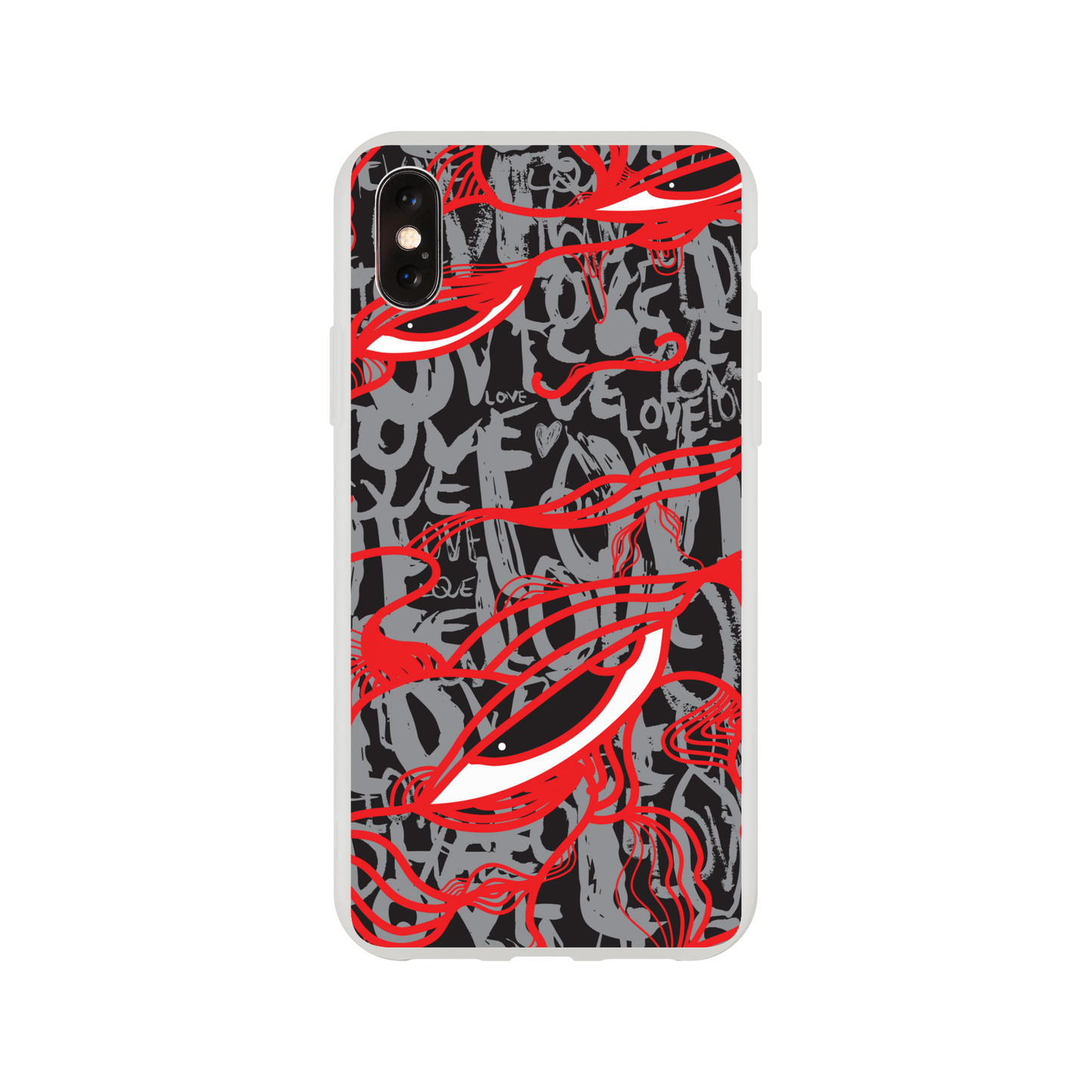 Abstract Love - Flexi Phone Case Phone case iPhone XS