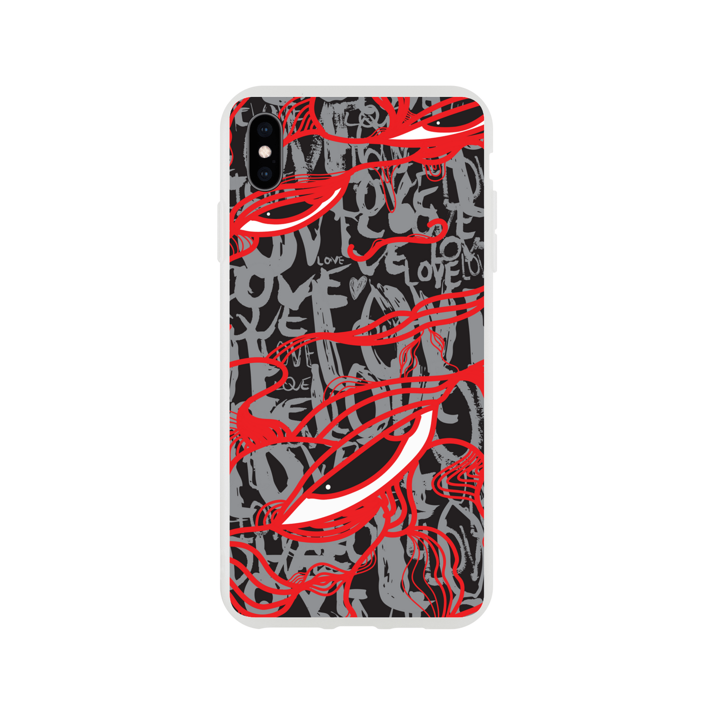 Abstract Love - Flexi Phone Case Phone case iPhone XS Max