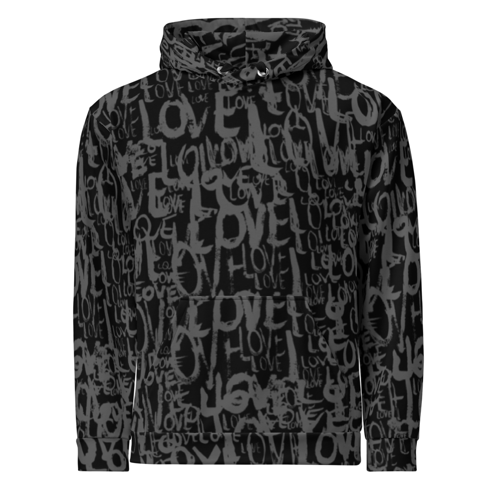 The Love Minimal - Unisex All-Over Print Hoodie