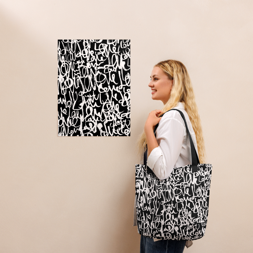 Love Letters All-Over Print Tote