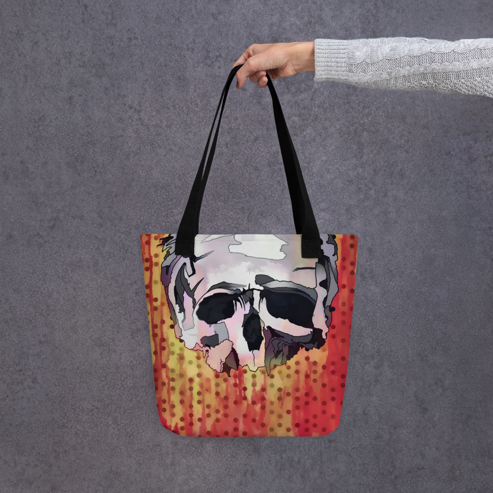 Fallen Skull – All Over Print Tote Bag