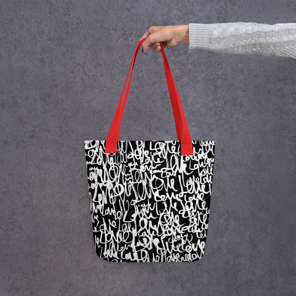 Love Letters All-Over Print Tote