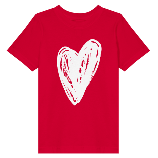 Big Heart - Toddler Fine Jersey T-Shirt apparel Red / 2T