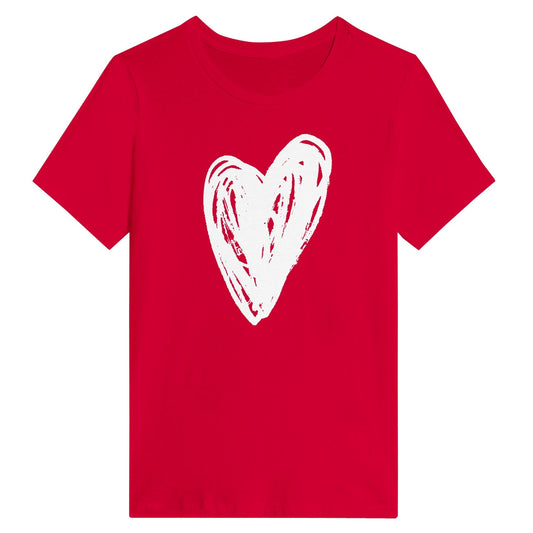 Big Red Heart - Women's Relaxed T-Shirt apparel Red / S