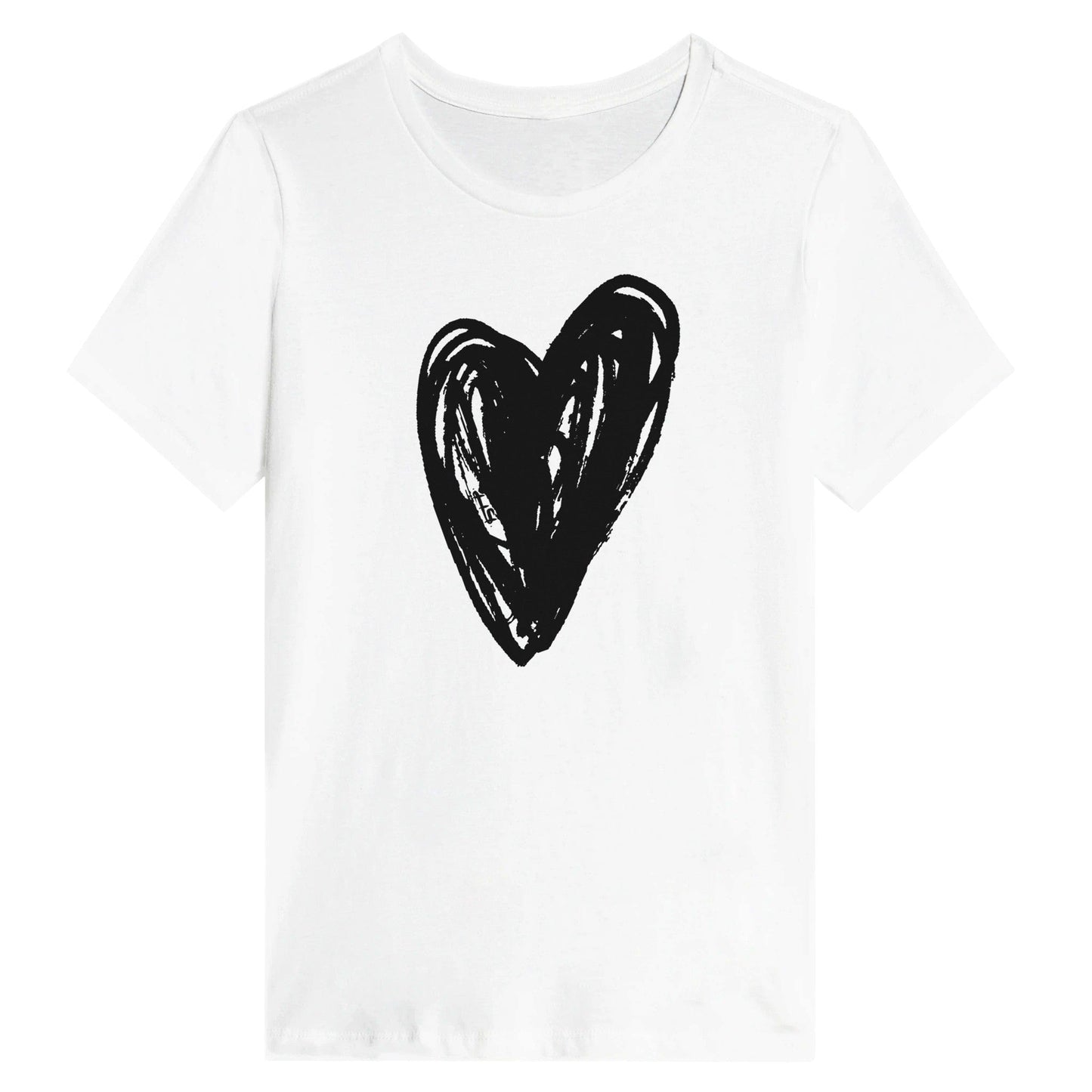 Big Red Heart - Women's Relaxed T-Shirt apparel White / S