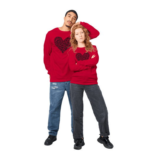 Eye Heart - Premium Unisex Longsleeve T-shirt apparel Red / S