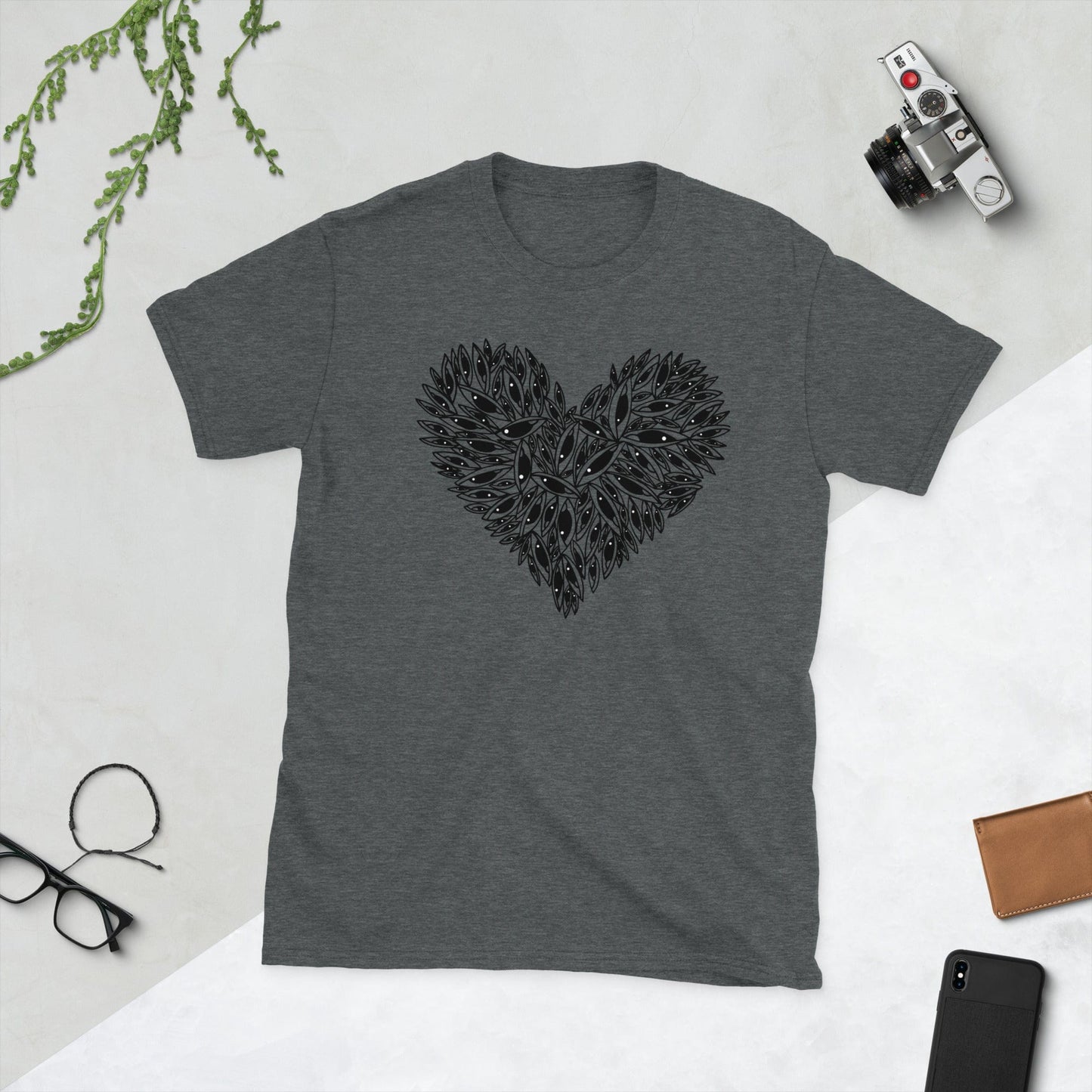 Eye Heart - Unisex T-Shirt apparel Dark Heather / S