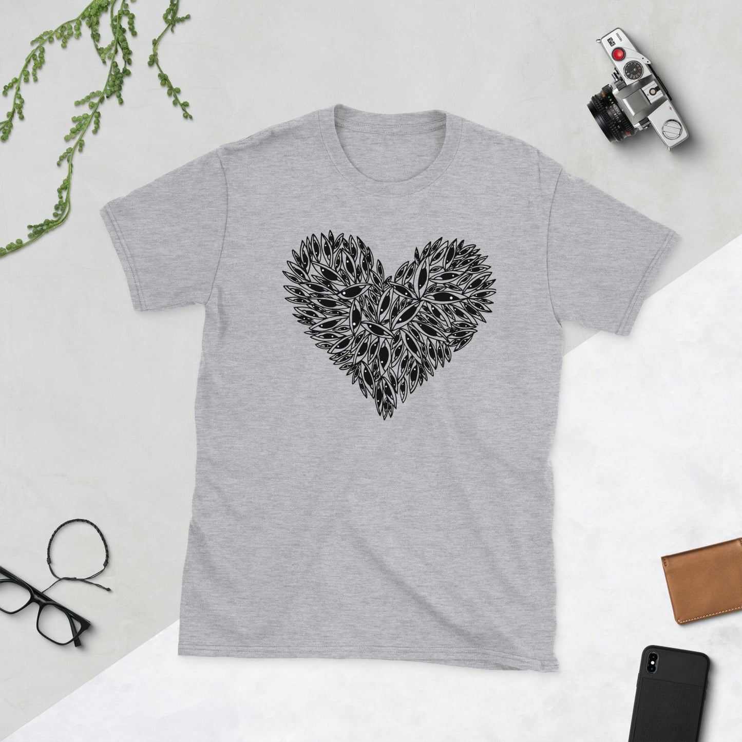 Eye Heart - Unisex T-Shirt apparel Sport Grey / S