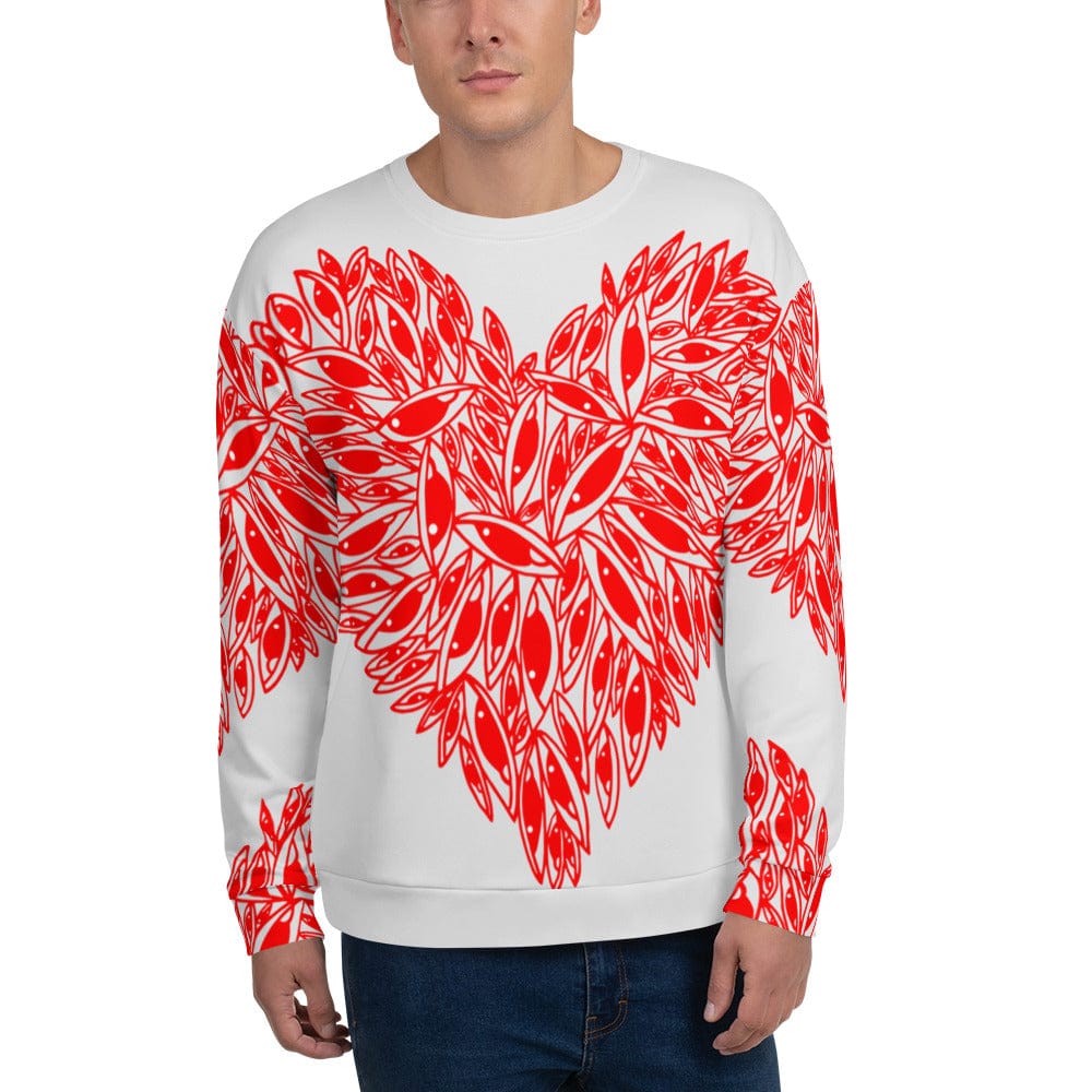 Eye Hearts - All over print Unisex Sweatshirt. apparel XS