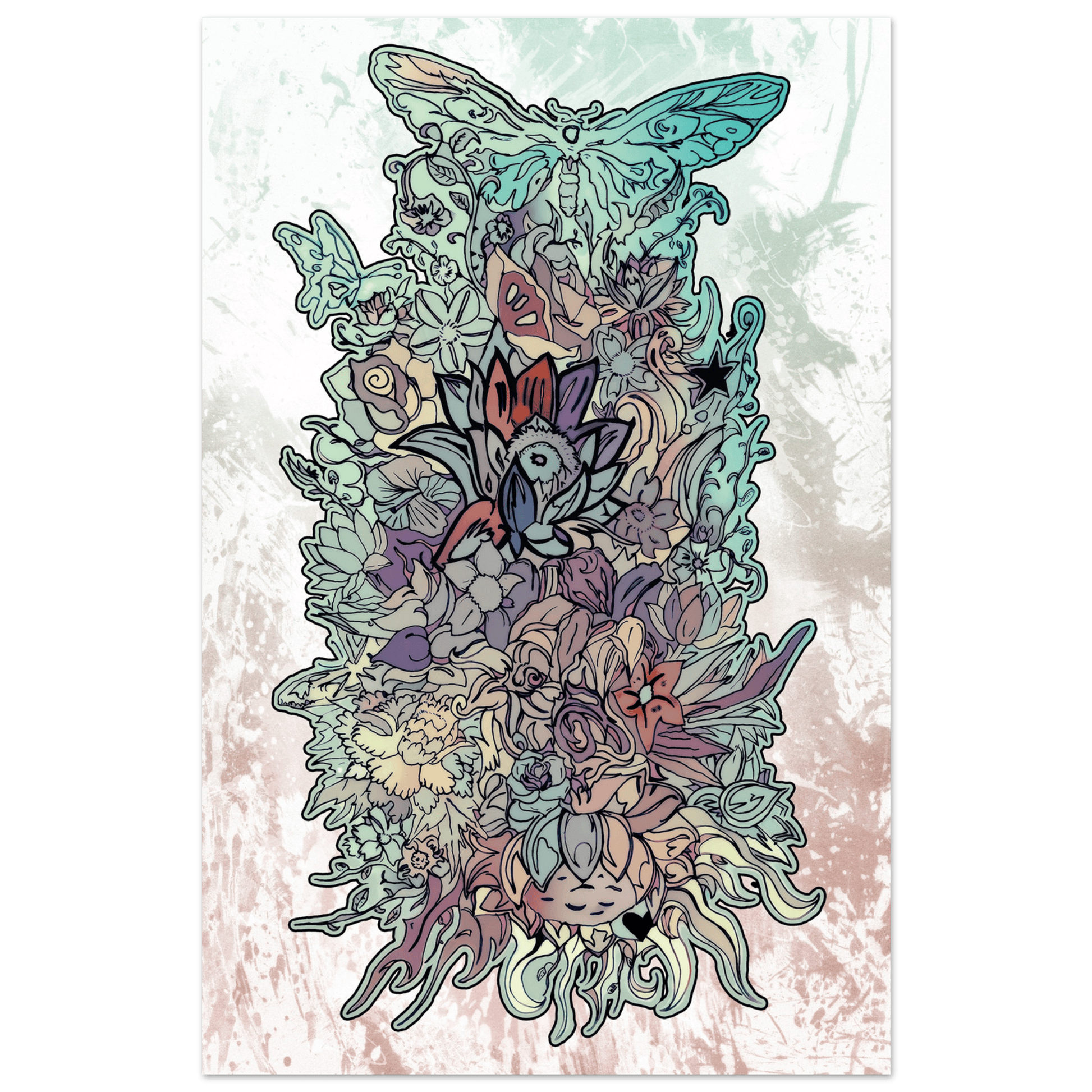 Flower Power (Light Edition) - Wall art Print Art Prints 28x43  cm / XL (11x17″) / Fine Art Poster