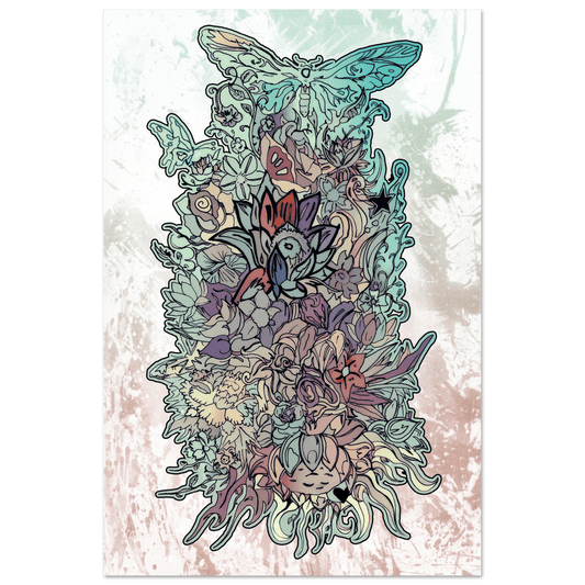 Flower Power (Light Edition) - Wall art Print Art Prints 60x90 cm / 24x36″ / Fine Art Poster