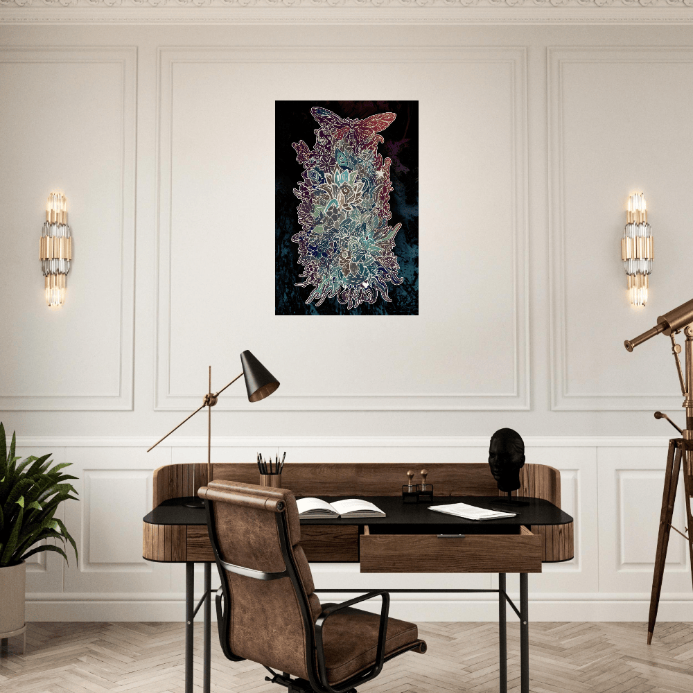 Flower Power (Night Edition) - Wall art Print Art Prints