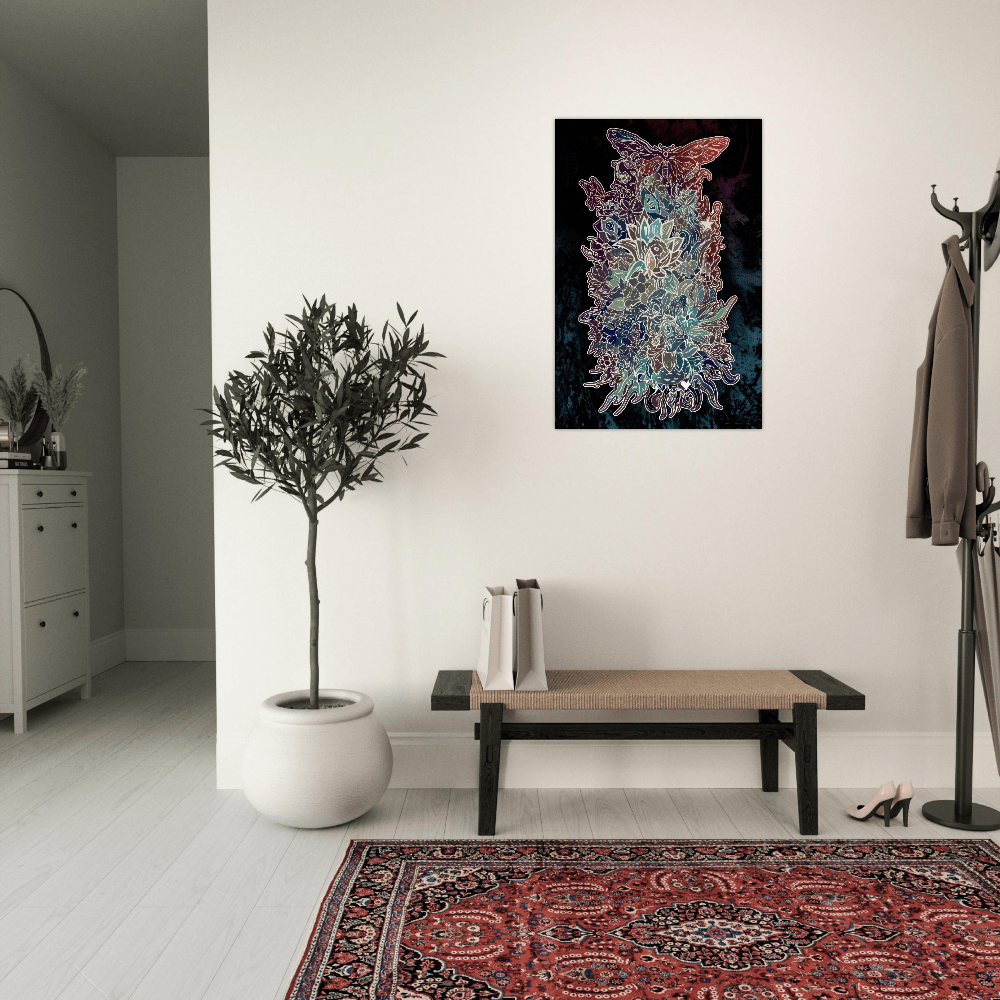 Flower Power (Night Edition) - Wall art Print Art Prints