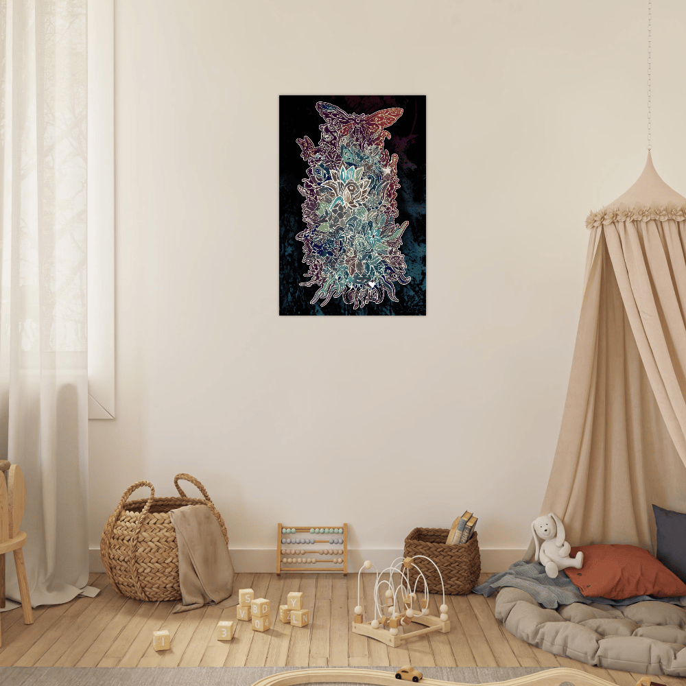 Flower Power (Night Edition) - Wall art Print Art Prints