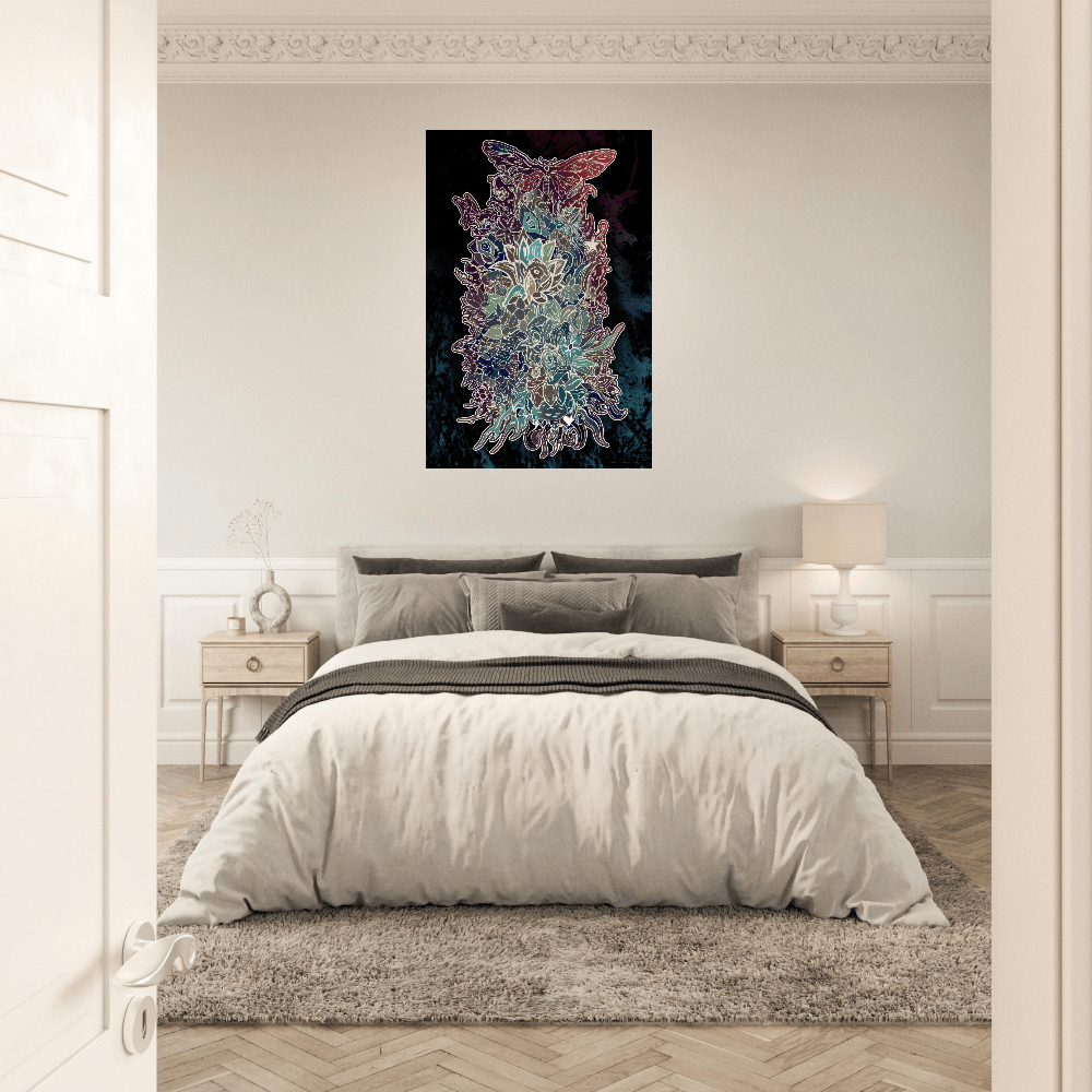 Flower Power (Night Edition) - Wall art Print Art Prints