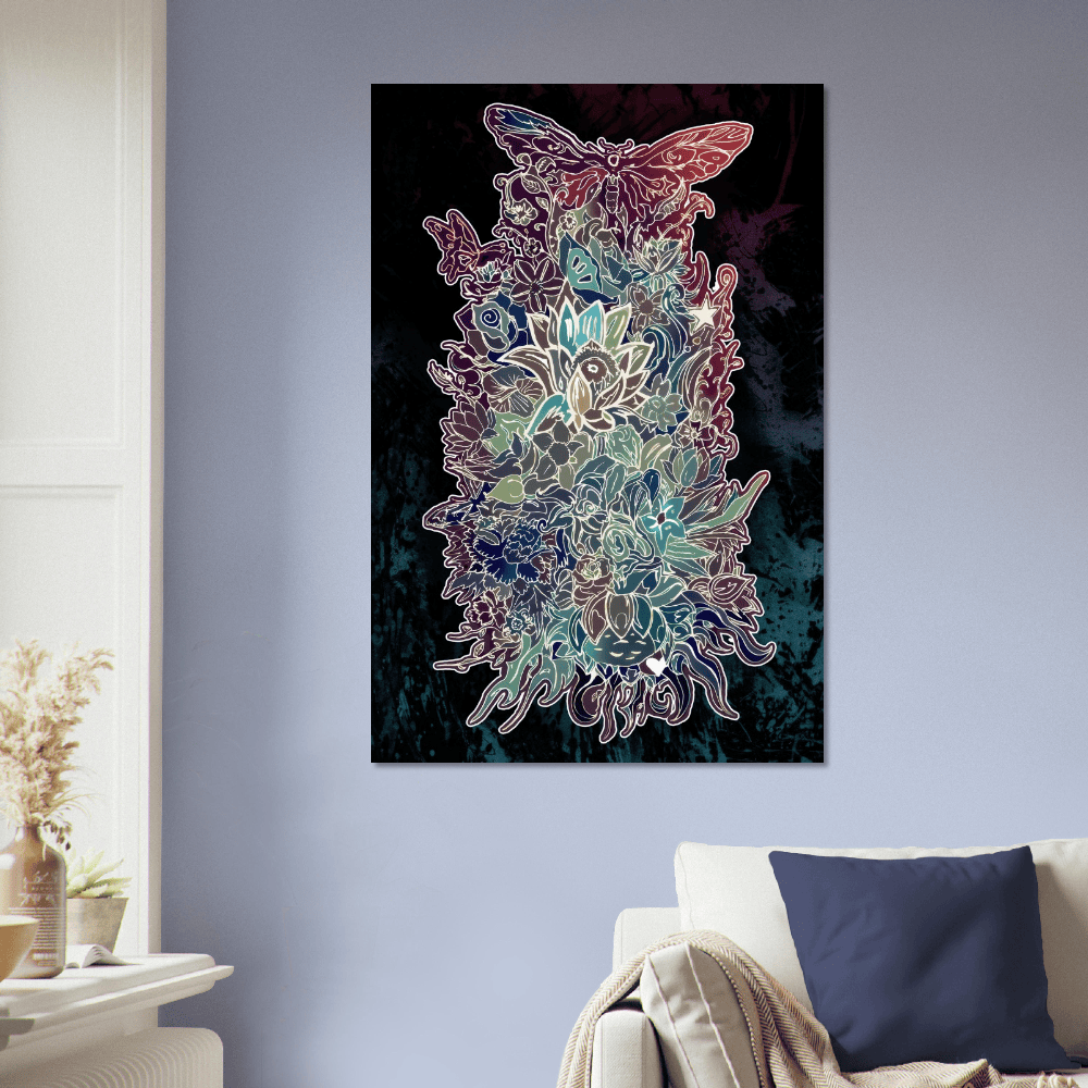 Flower Power (Night Edition) - Wall art Print Art Prints