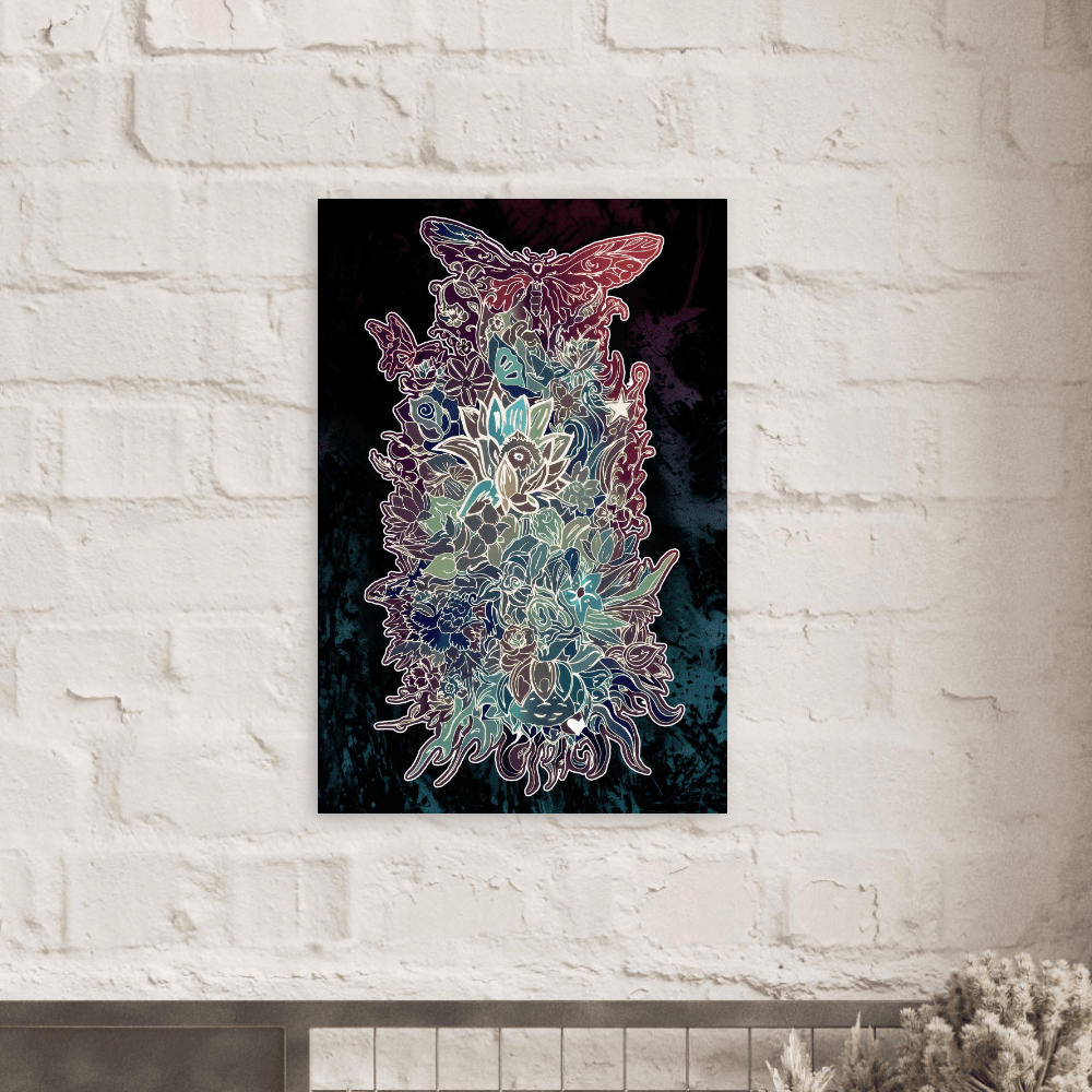 Flower Power (Night Edition) - Wall art Print Art Prints