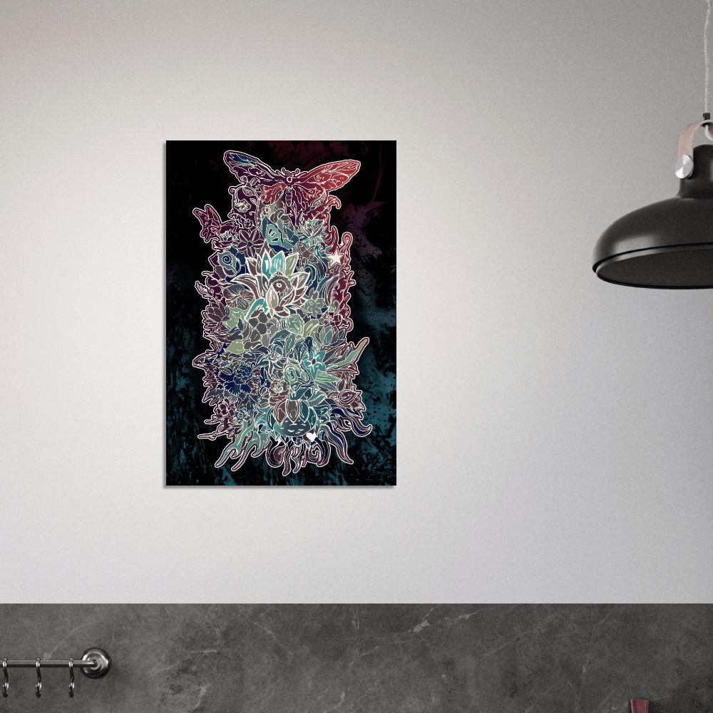 Flower Power (Night Edition) - Wall art Print Art Prints