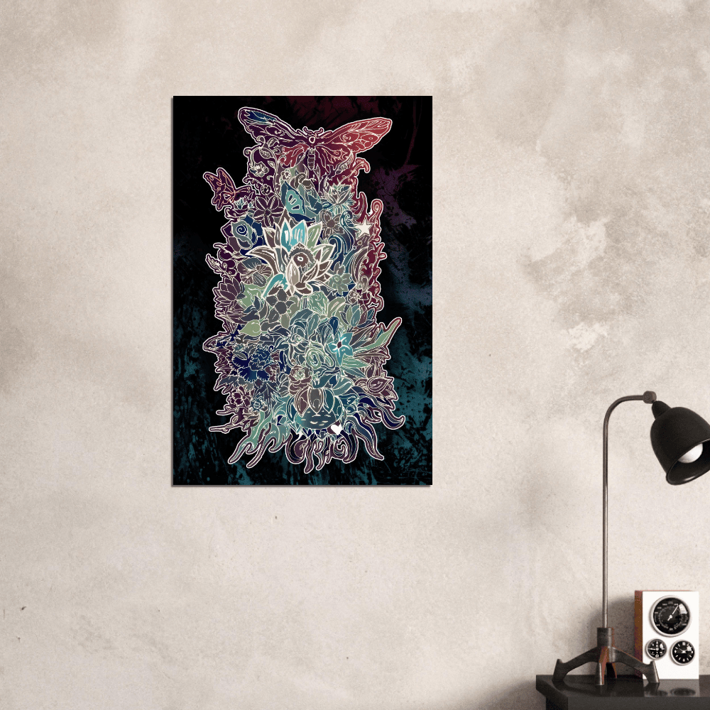 Flower Power (Night Edition) - Wall art Print Art Prints