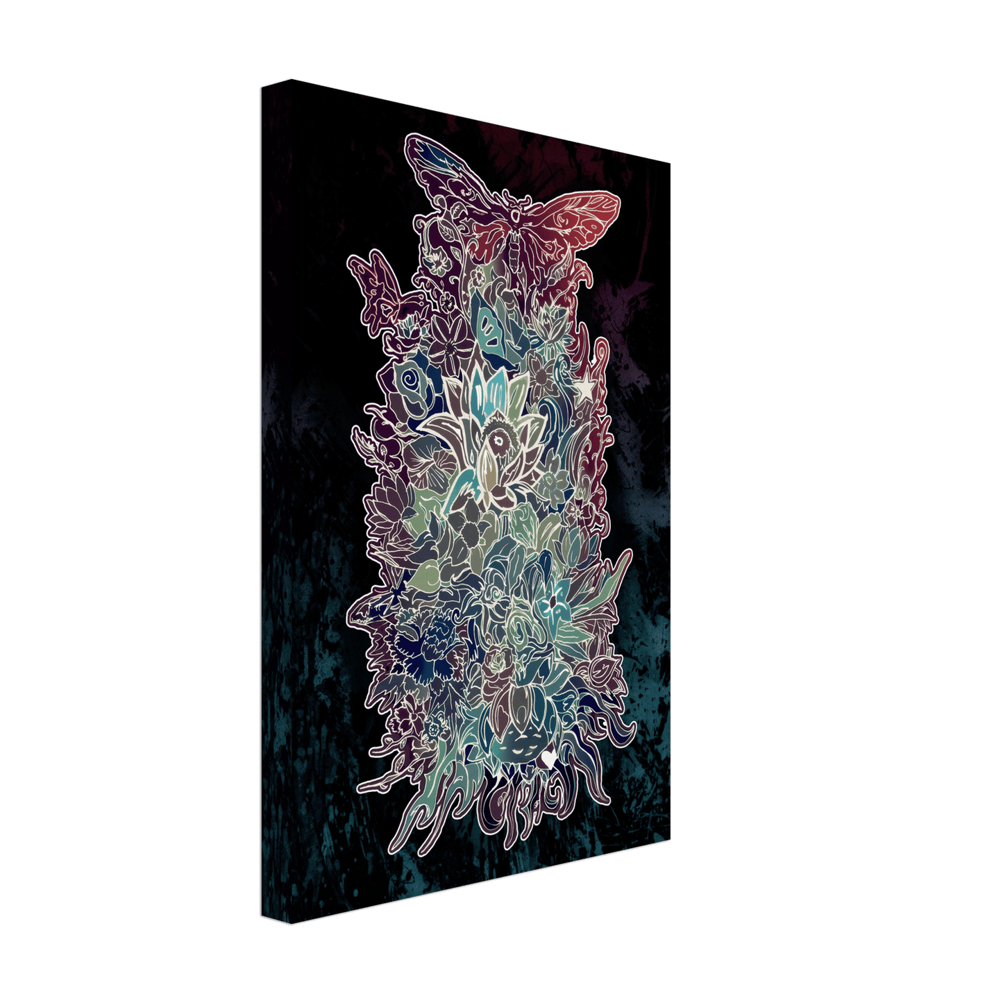 Flower Power (Night Edition) - Wall art Print Art Prints 30x45 cm / 12x18″ / Canvas