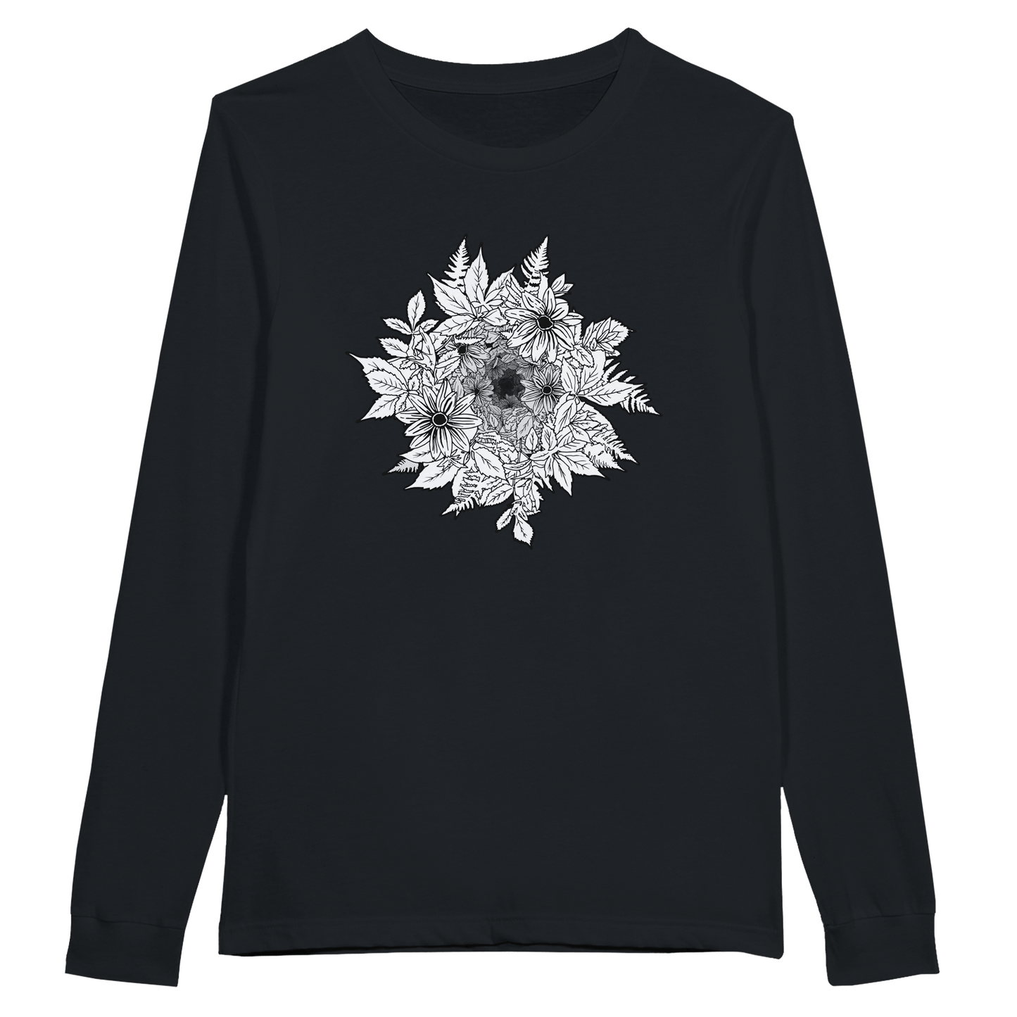 Flower Power - Premium Unisex Longsleeve T-shirt apparel Black / S