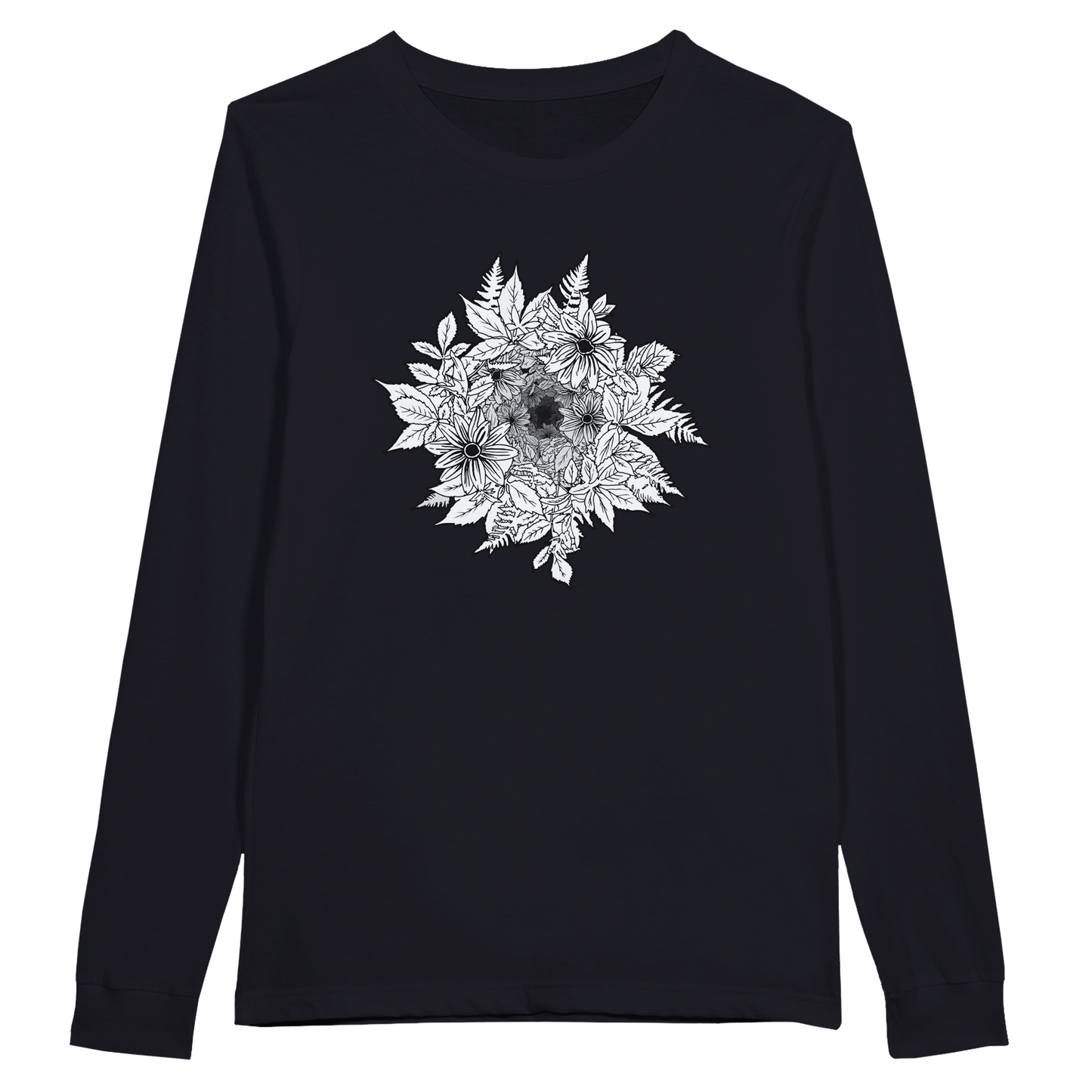 Flower Power - Premium Unisex Longsleeve T-shirt apparel Dark Gray / S