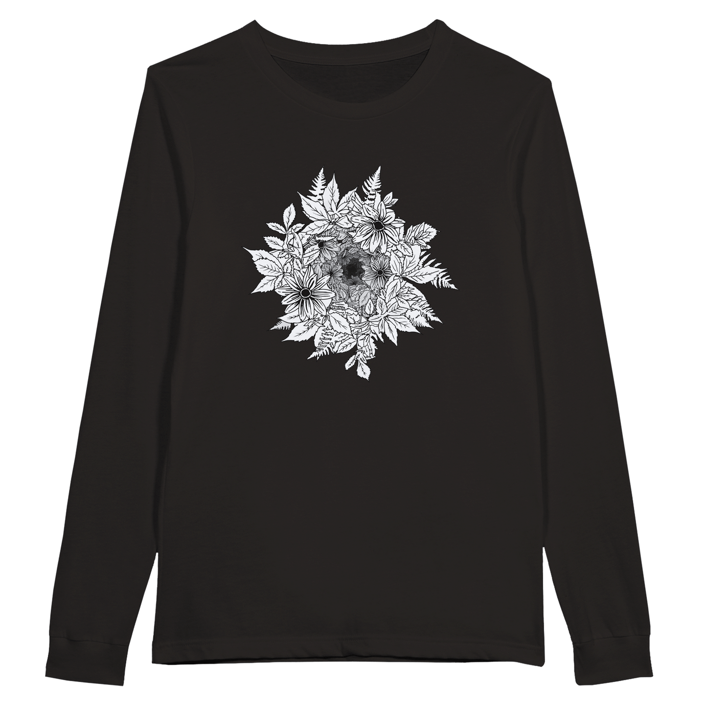 Flower Power - Premium Unisex Longsleeve T-shirt apparel Dark Gray / S