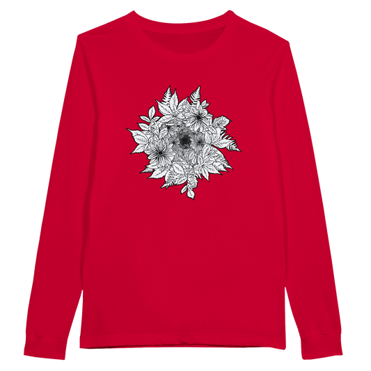 Flower Power - Premium Unisex Longsleeve T-shirt apparel Red / S