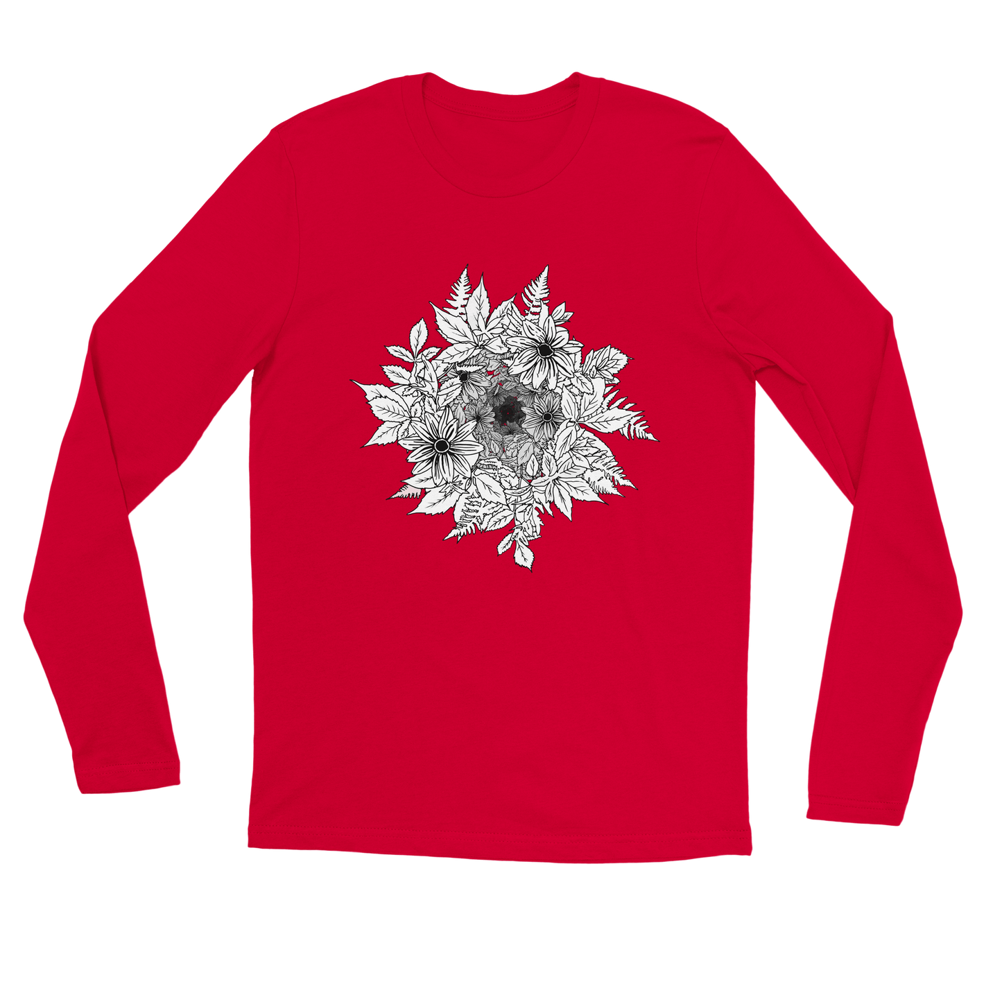 Flower Power - Premium Unisex Longsleeve T-shirt apparel Red / S