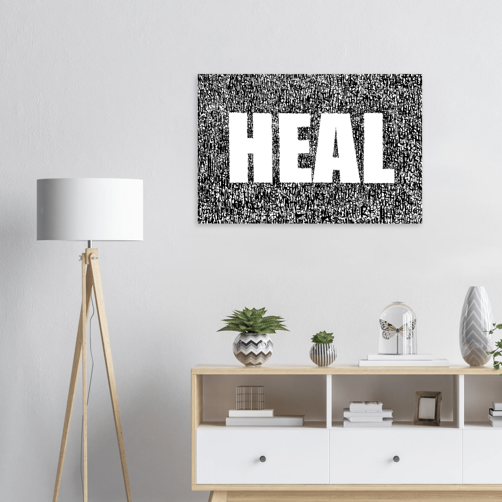 Heal / Hurt - Abstract Typography Art Print Print Material