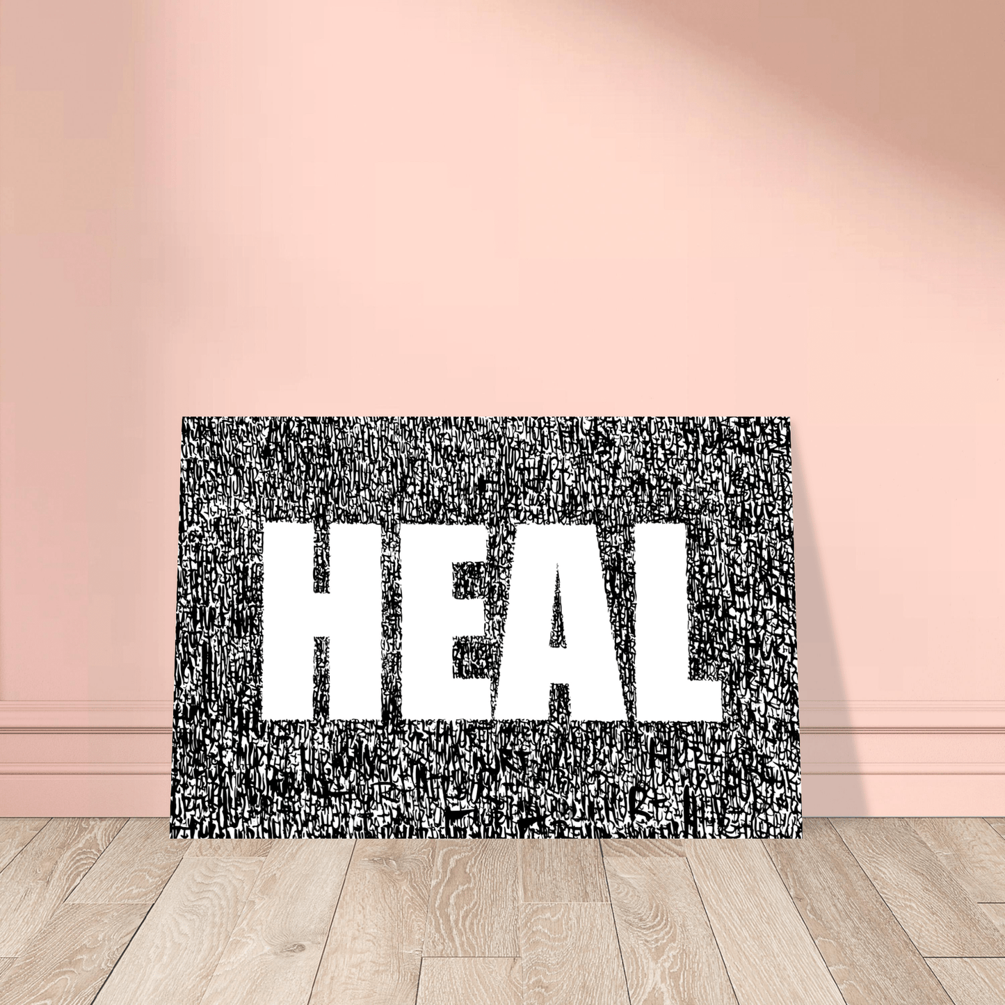 Heal / Hurt - Abstract Typography Art Print Print Material