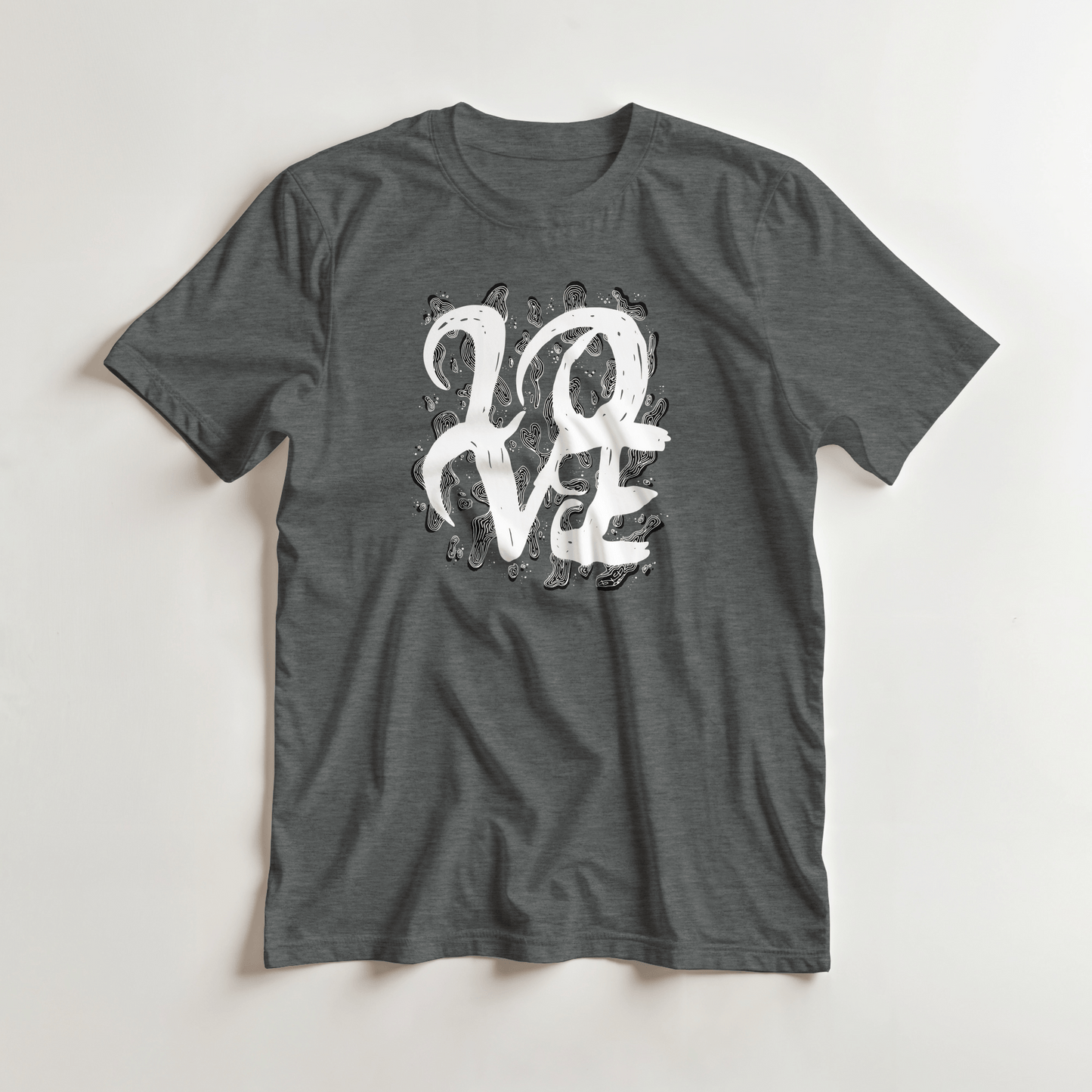L.O.V.E - Heavyweight Unisex Crewneck T-shirt apparel