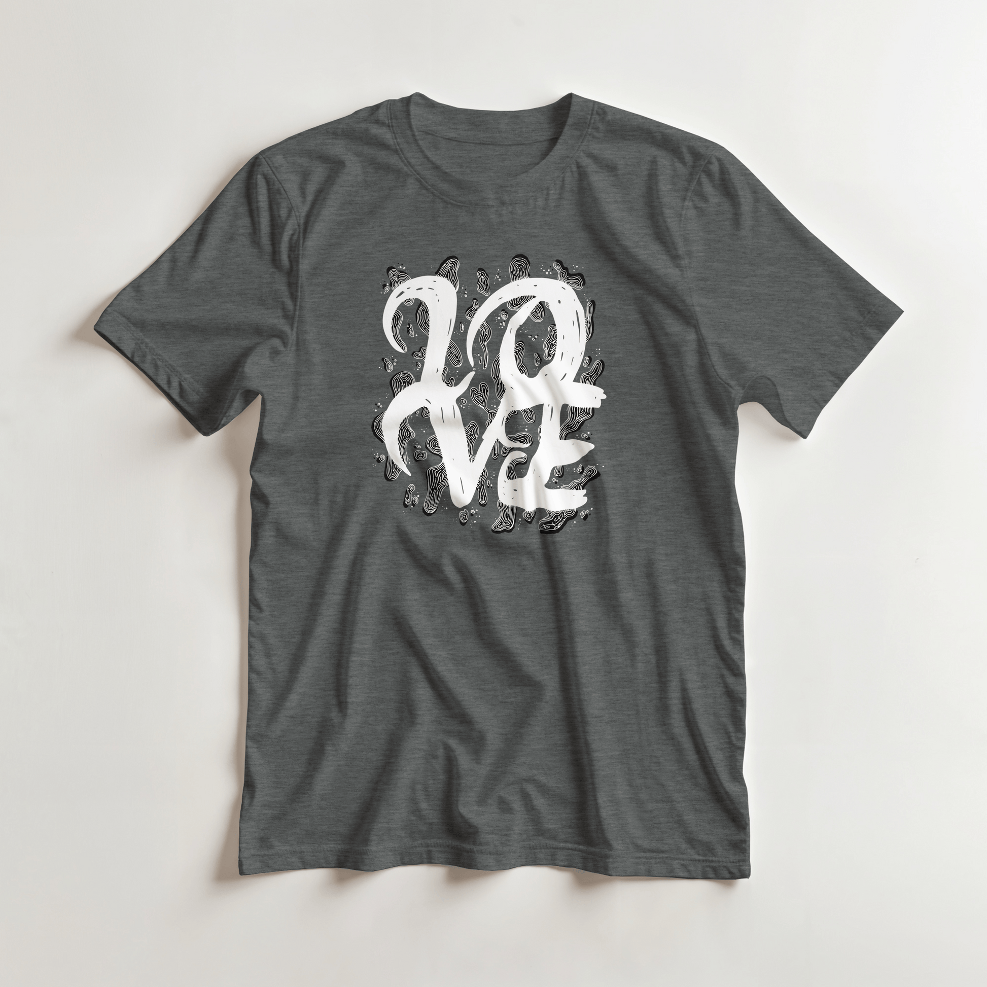L.O.V.E - Heavyweight Unisex Crewneck T-shirt apparel