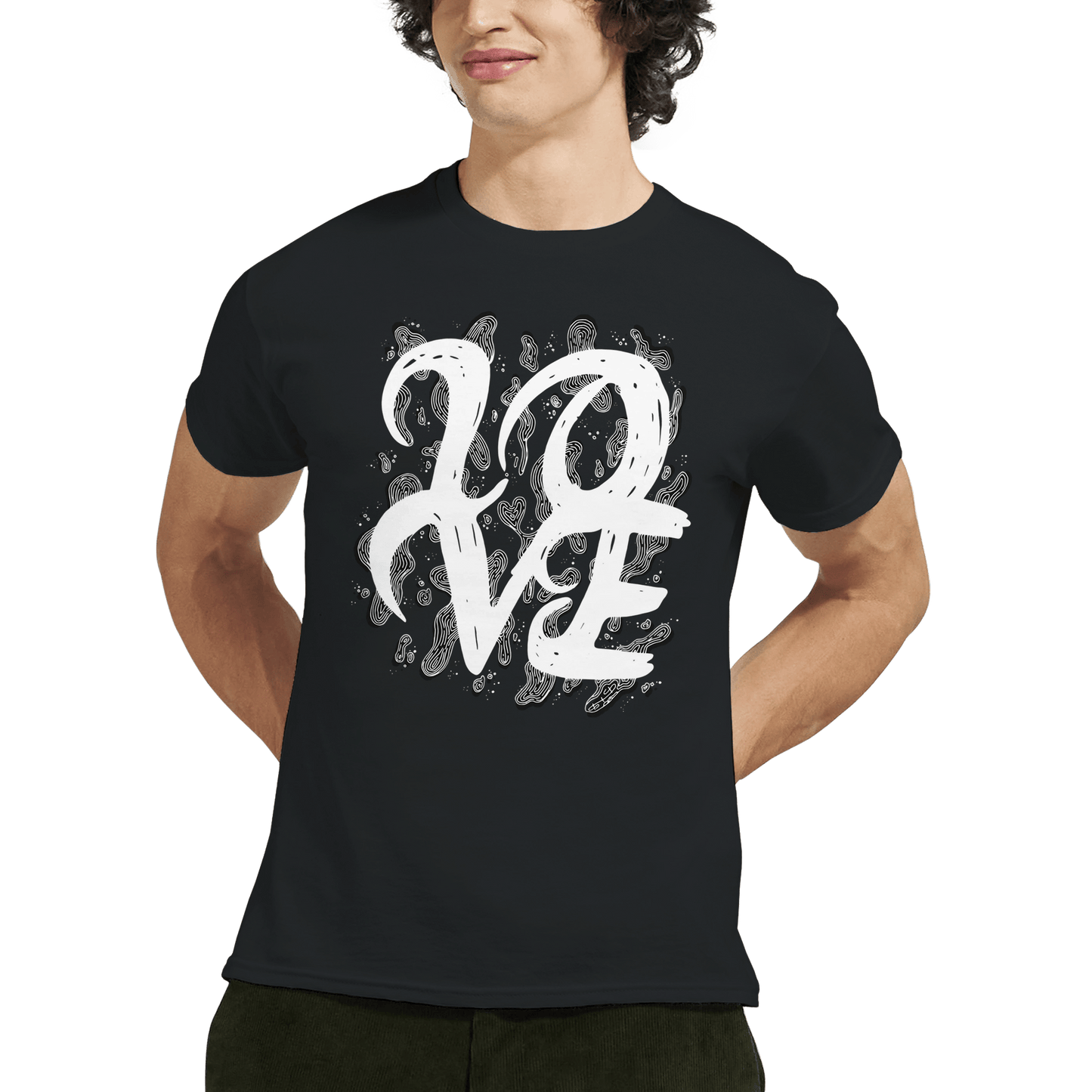 L.O.V.E - Heavyweight Unisex Crewneck T-shirt apparel