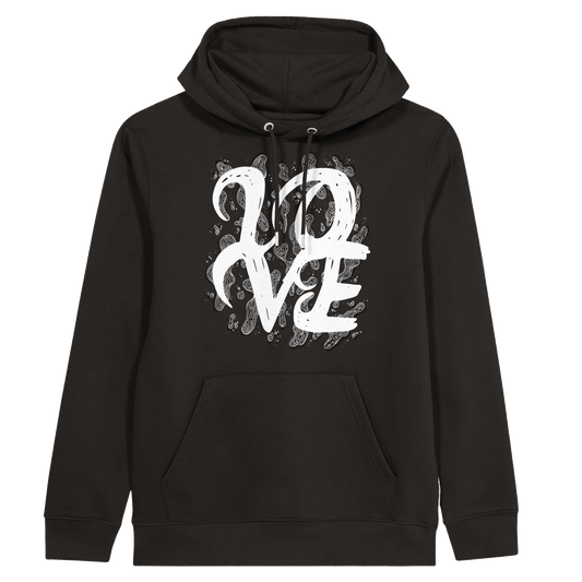 L.O.V.E - Organic Unisex Pullover Hoodie apparel S