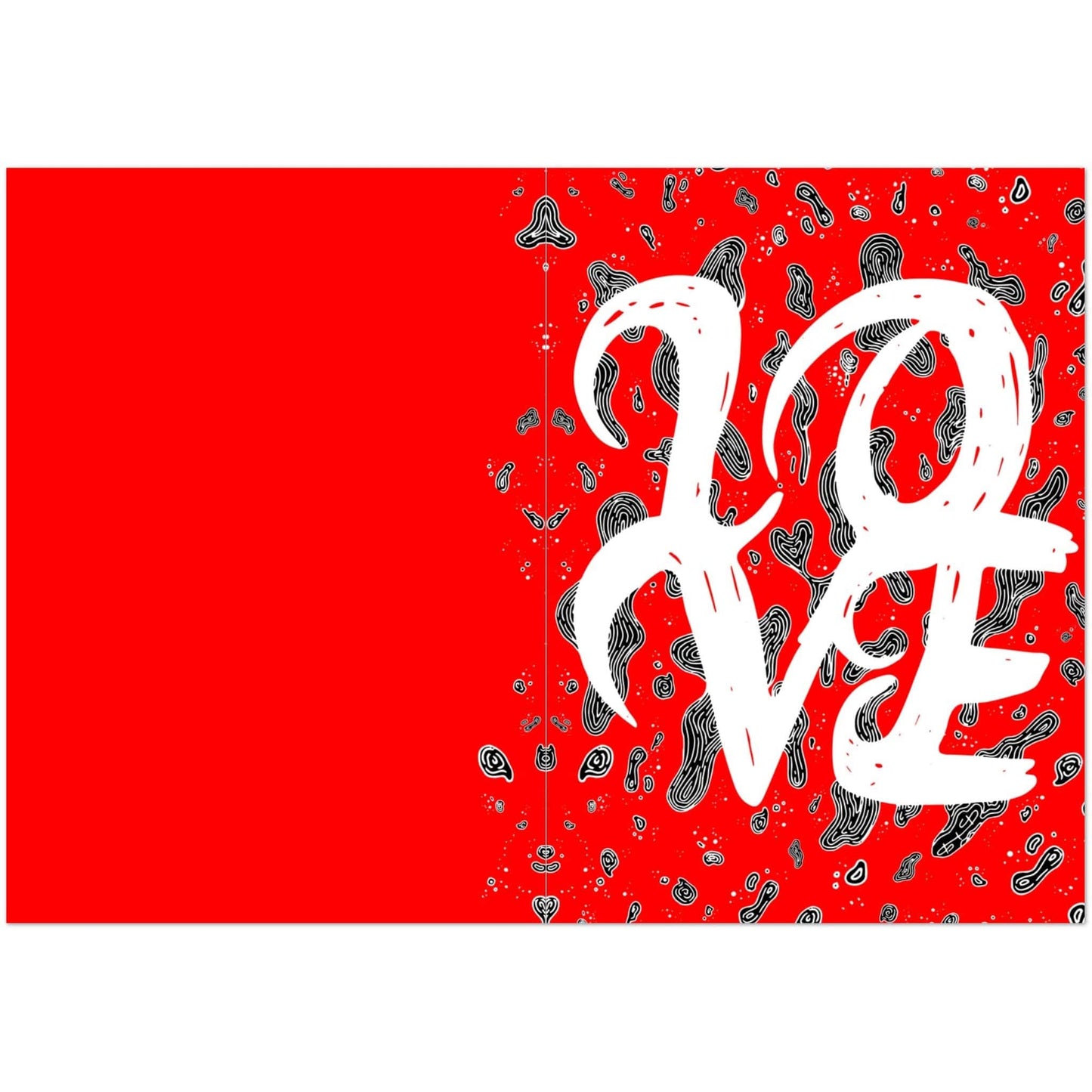 L.O.V.E - Pack of 10 Greeting Cards with Envelopes Print Material