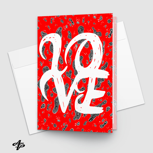 L.O.V.E - Pack of 10 Greeting Cards with Envelopes Print Material