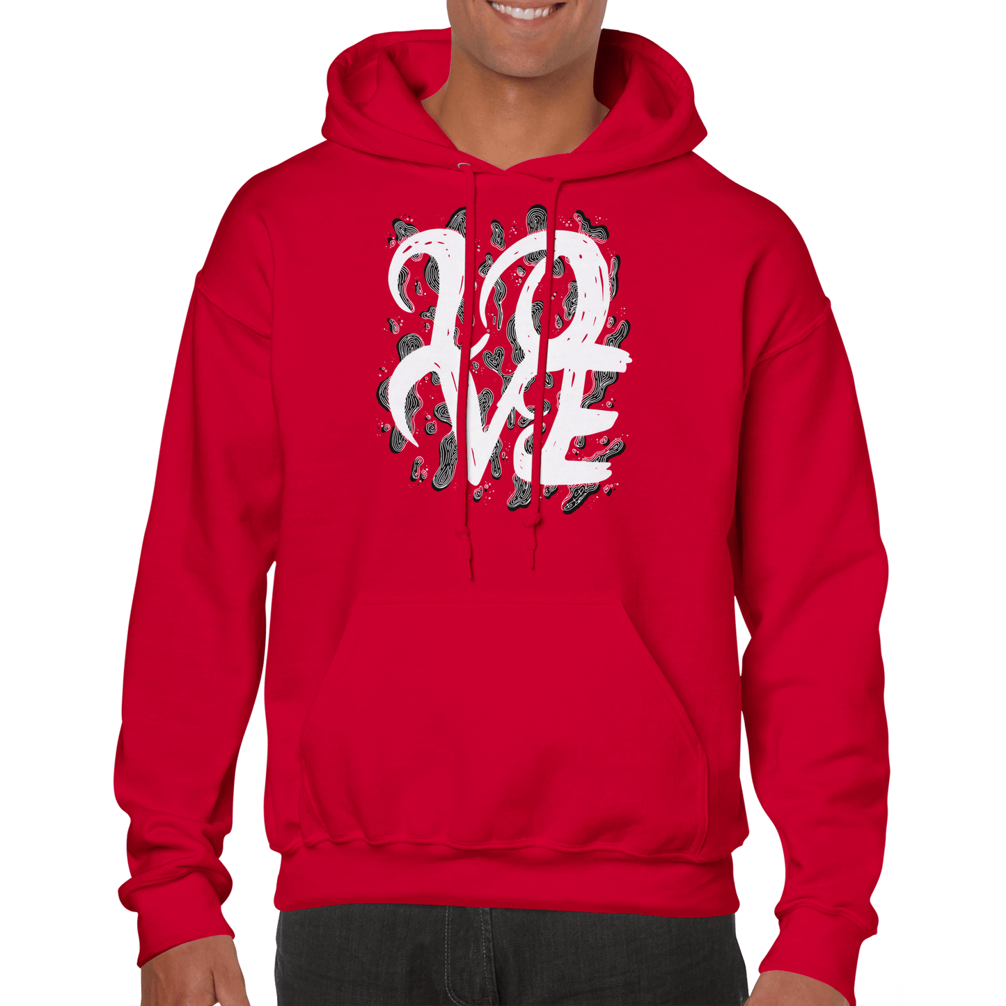 L.O.V.E (Red Edition) - Premium Unisex Pullover Hoodie apparel