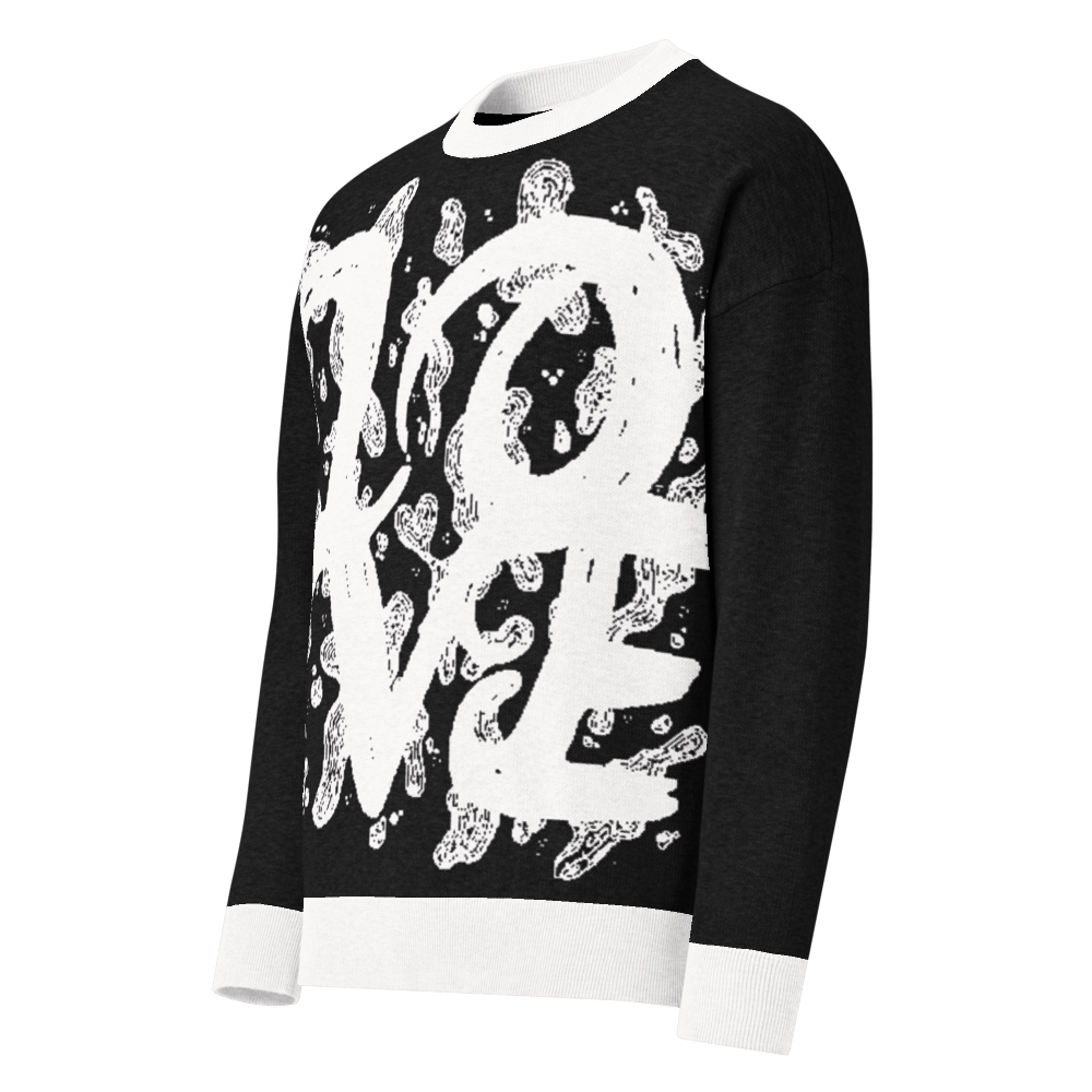 L.O.V.E - Relaxed fit knitted crew neck sweater apparel
