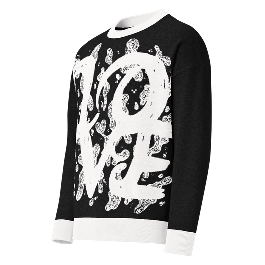 L.O.V.E - Relaxed fit knitted crew neck sweater apparel